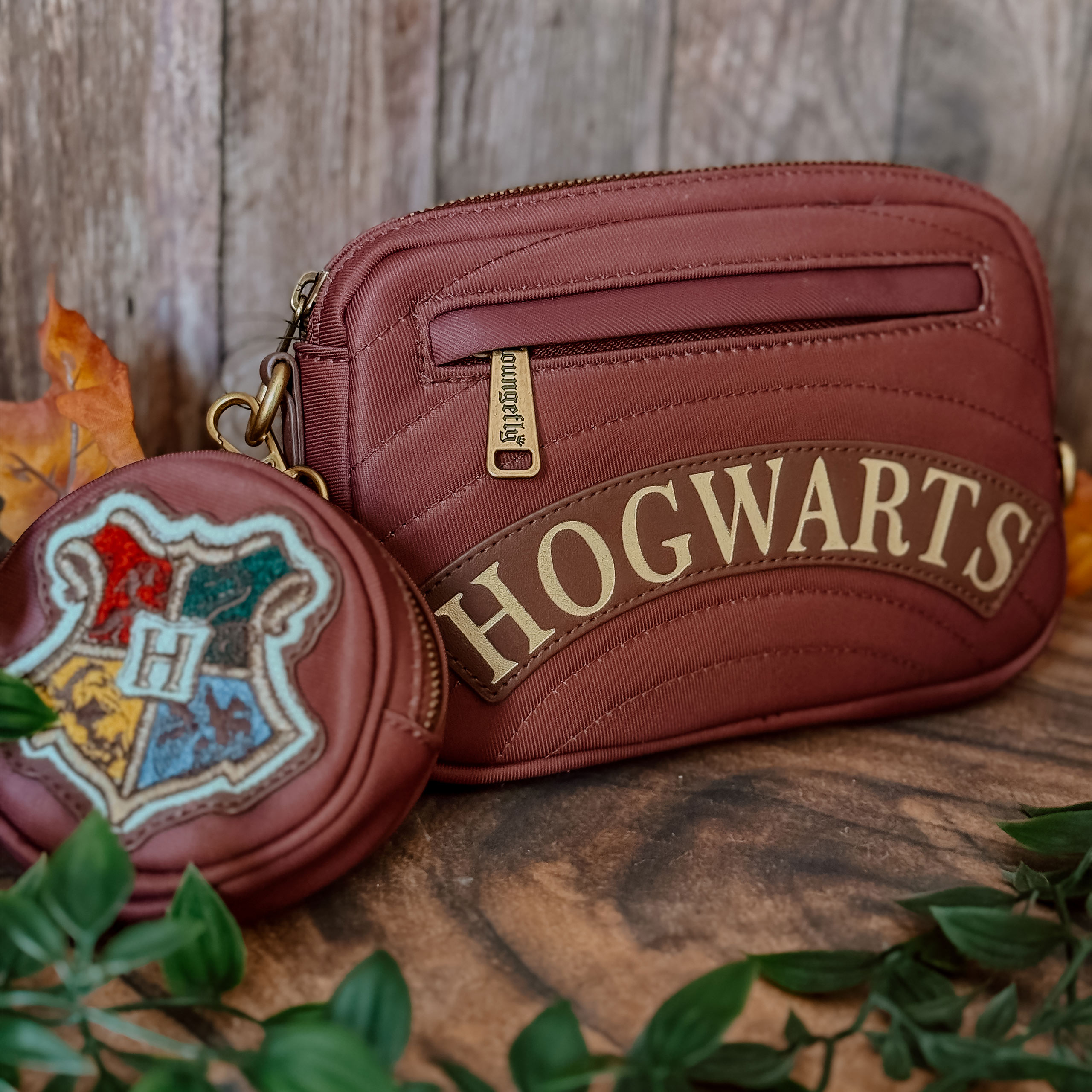 Harry Potter - Sac bandoulière Poudlard avec portefeuille