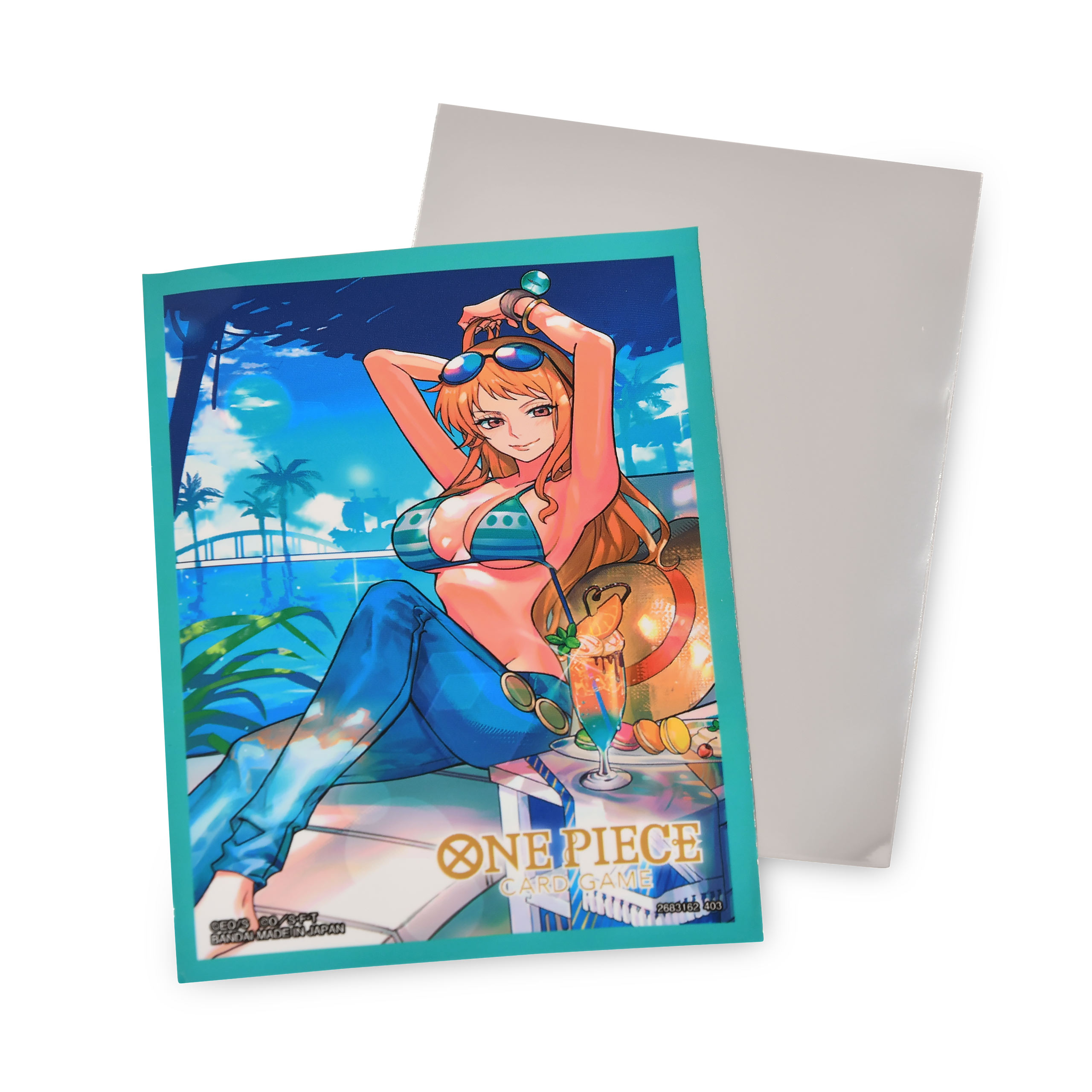 One Piece Card Game - Nami Official Sleeves 4 Card Sleeves