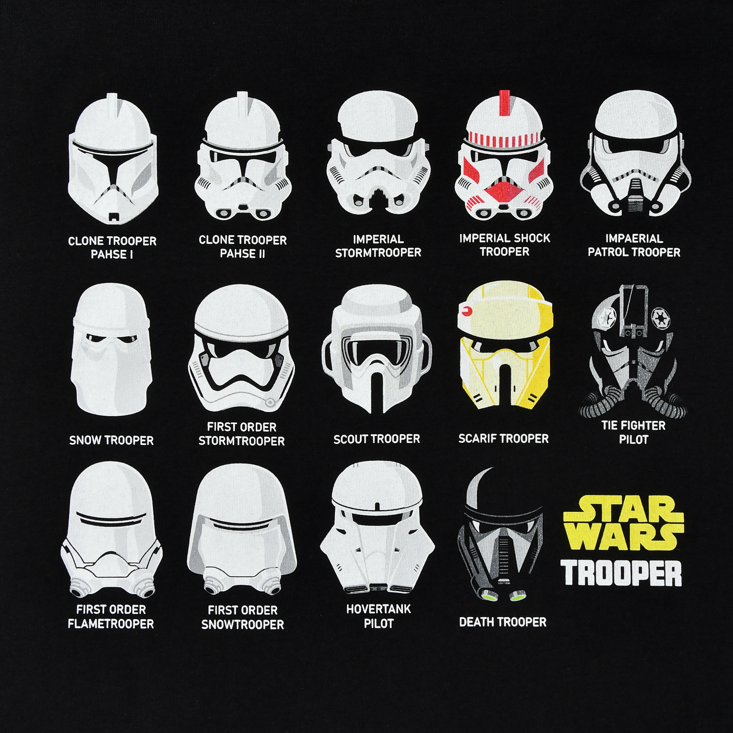 Stormtrooper Helmet Collage T-shirt black - Star Wars