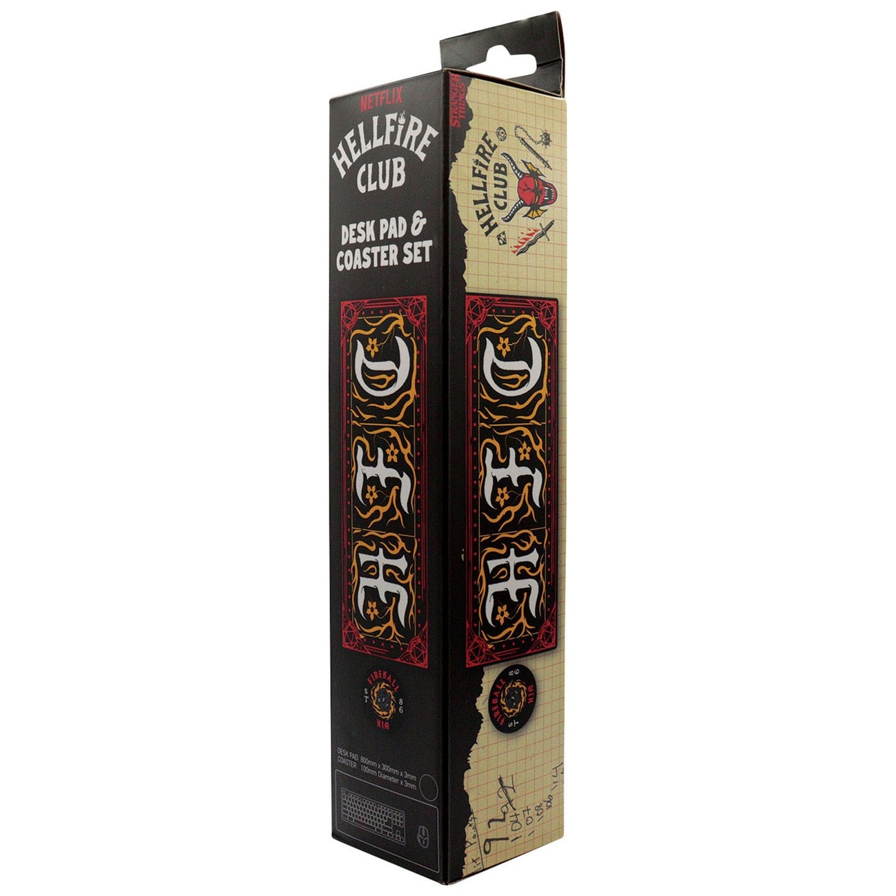 Stranger Things Desk Pad & Coasters Hellfire Club