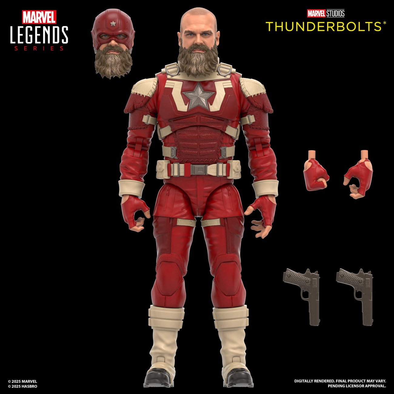 Thunderbolts Marvel Legends actionfigurer 2-pack Yelena Belova & Red Guardian 15 cm