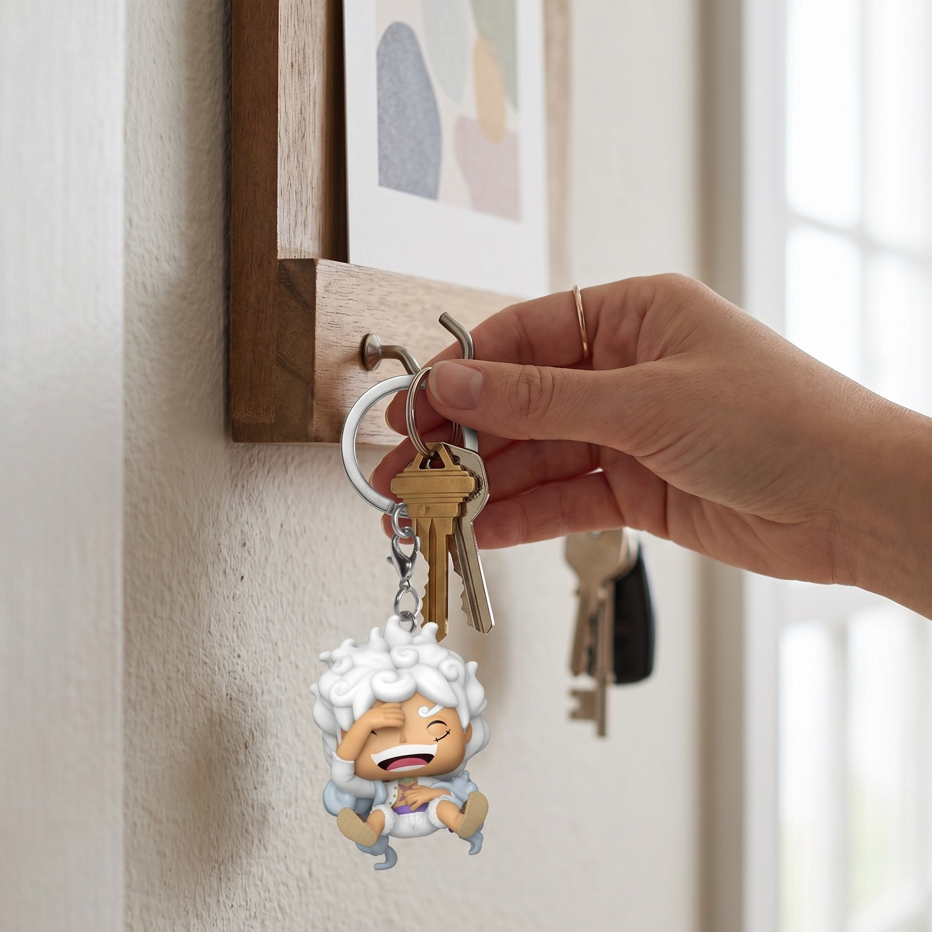 One Piece - Monkey D. Luffy Gear 5 Funko Pop Schlüsselanhänger