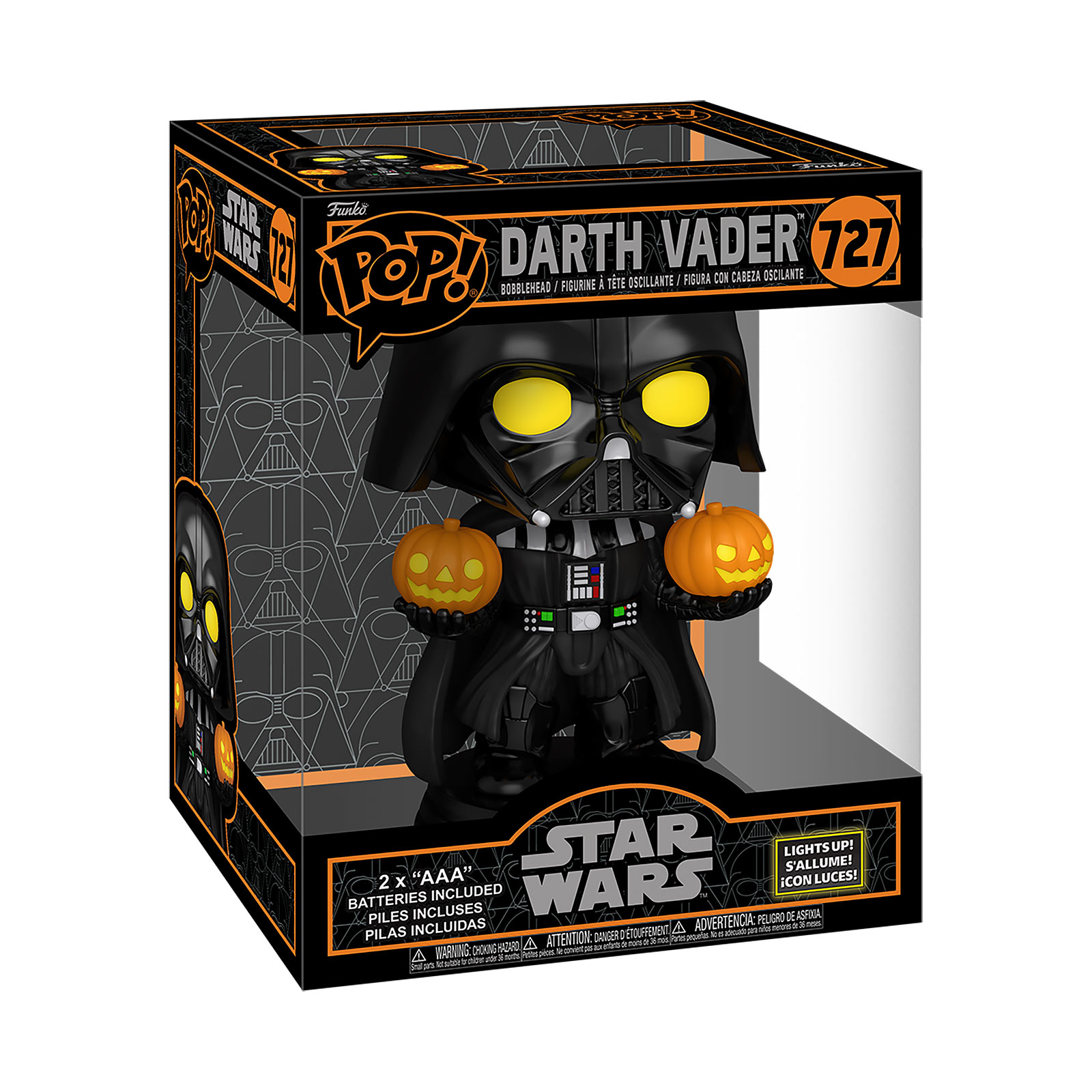 Star Wars - Figura Funko Pop de Darth Vader con Cabeza Oscilante y Luz