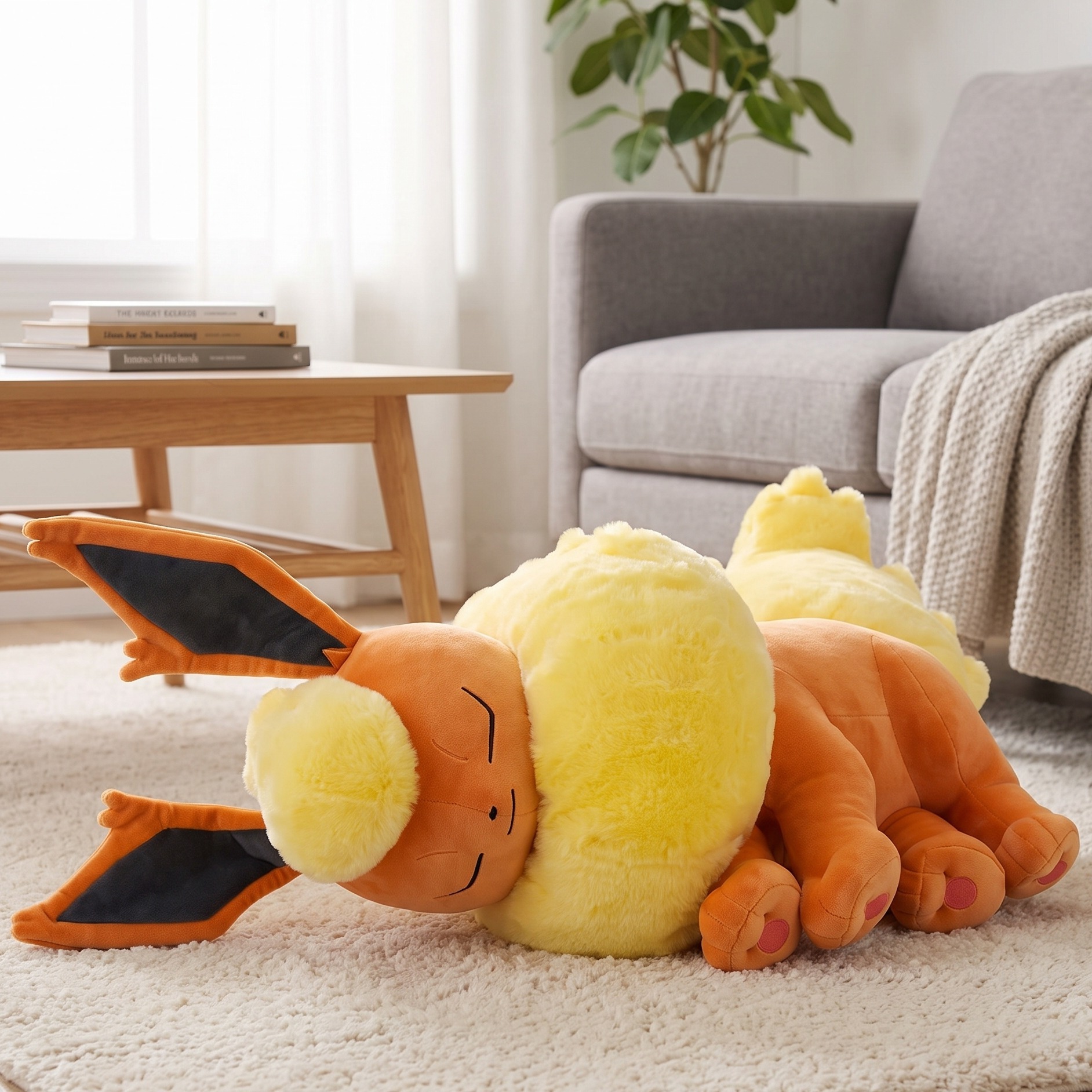 Pokemon - Flamara Plüsch Figur schlafend