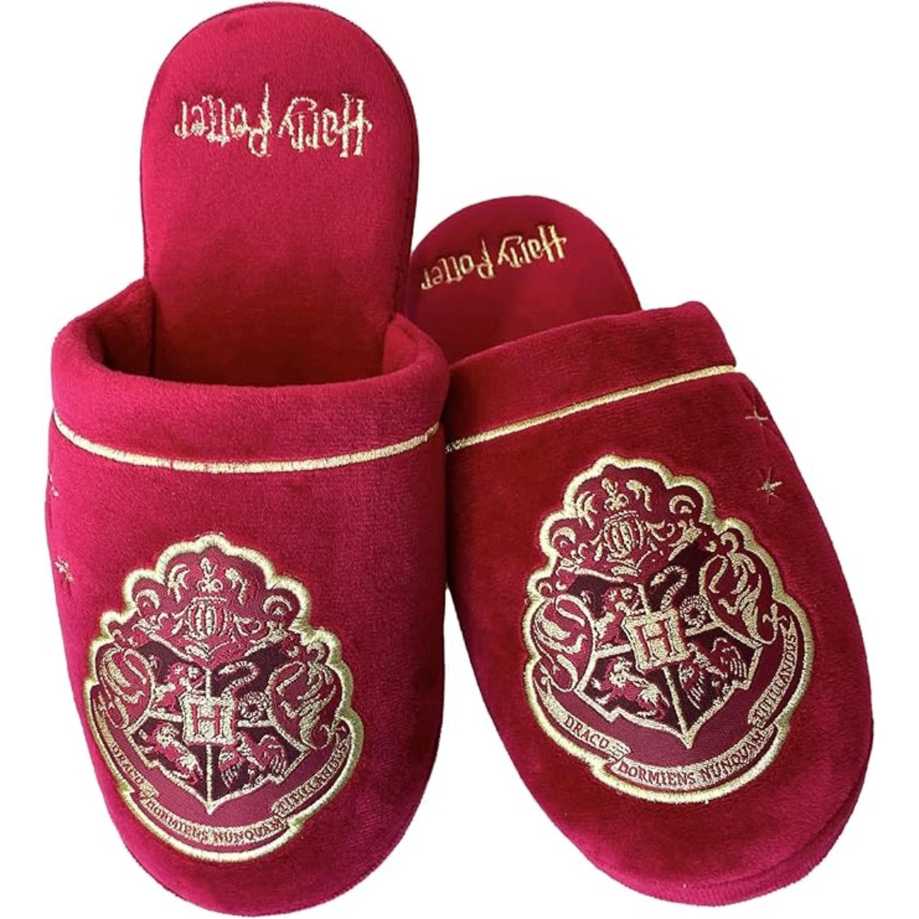 Harry Potter Hausschuhe Hogwarts Gold on Burgundy EU 38-41