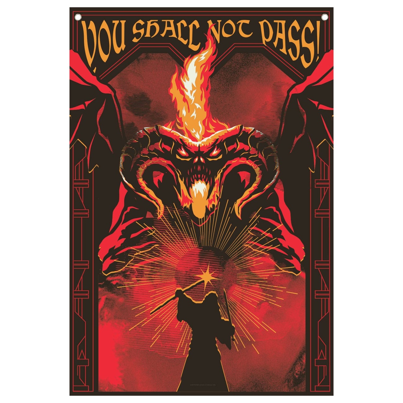 Il Signore degli Anelli Arazzo da parete You shall not pass! 125 x 85 cm