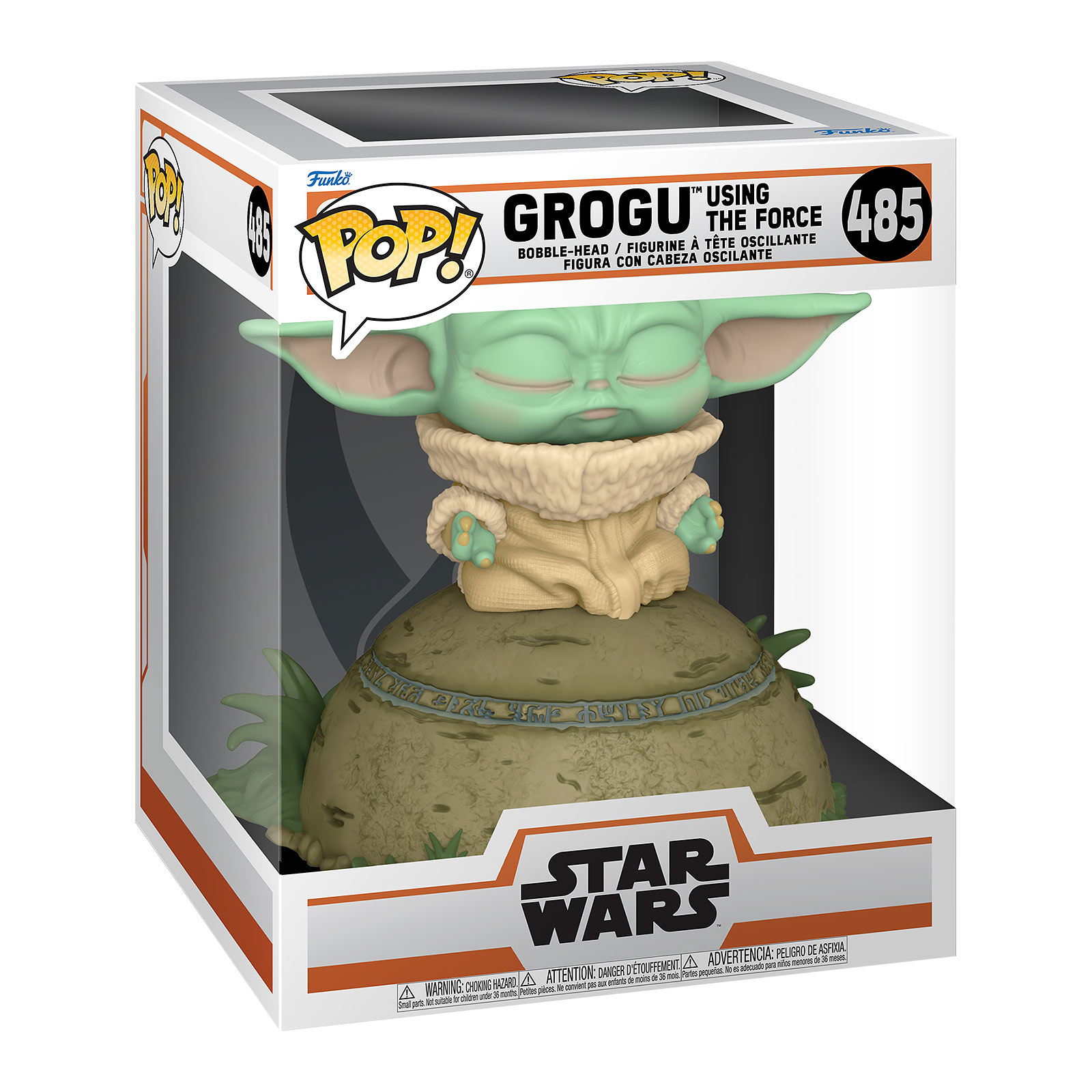 Grogu Using the Force Funko Pop Figure with Light and Sound Effects - Star Wars The Mandalorian