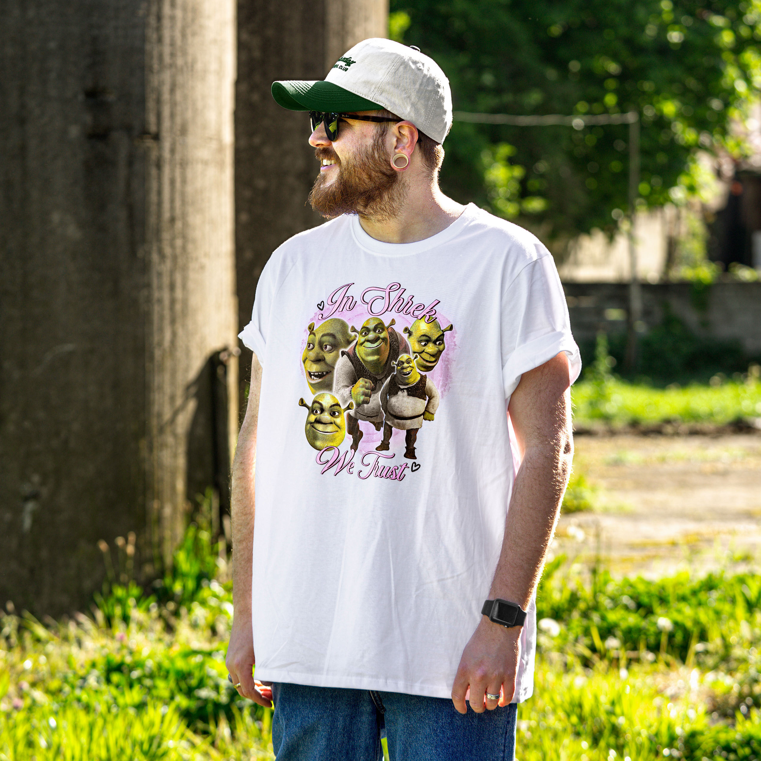 Shrek - In Shrek We Trust T-shirt wit