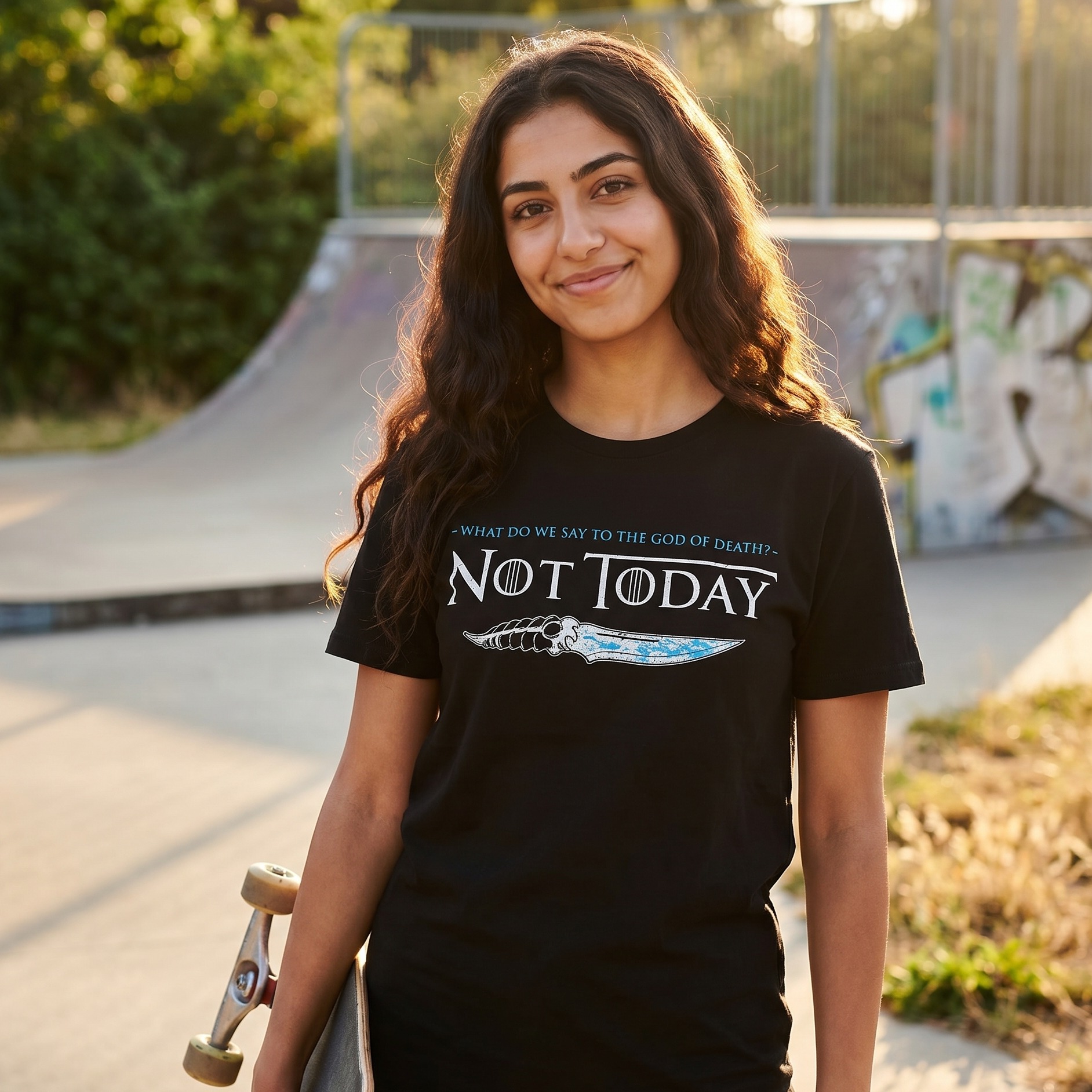 Not Today T-shirt för Game of Thrones-fans svart