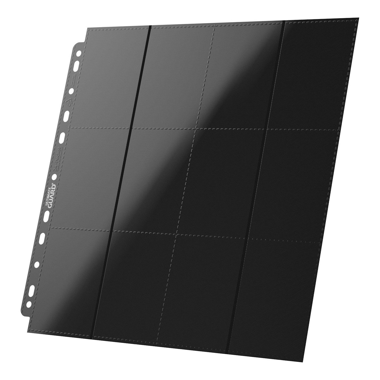 Ultimate Guard Hojas QuadRow de 24 Bolsillos Carga Lateral (10) - Negro