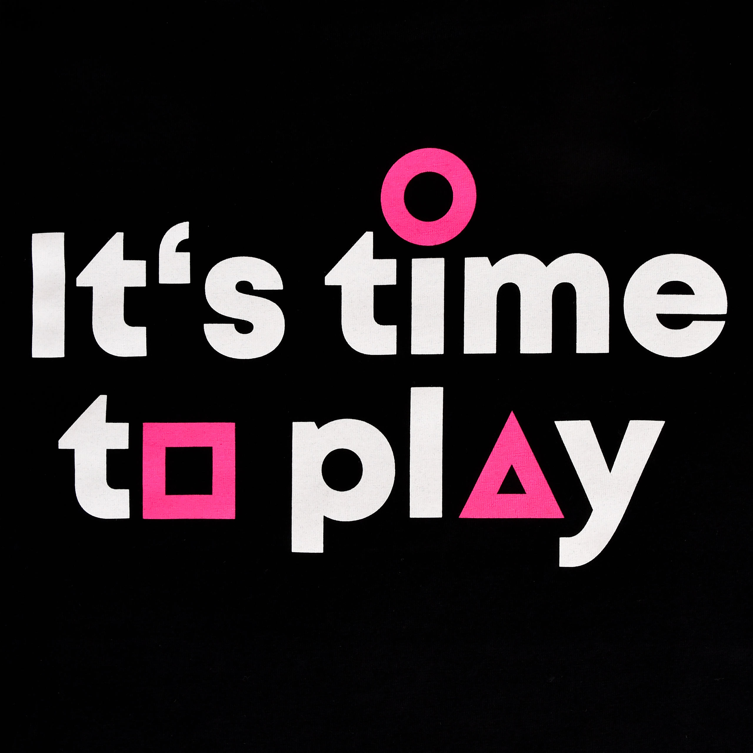 T-shirt It’s Time to Play pour les fans de Squid Game Noir
