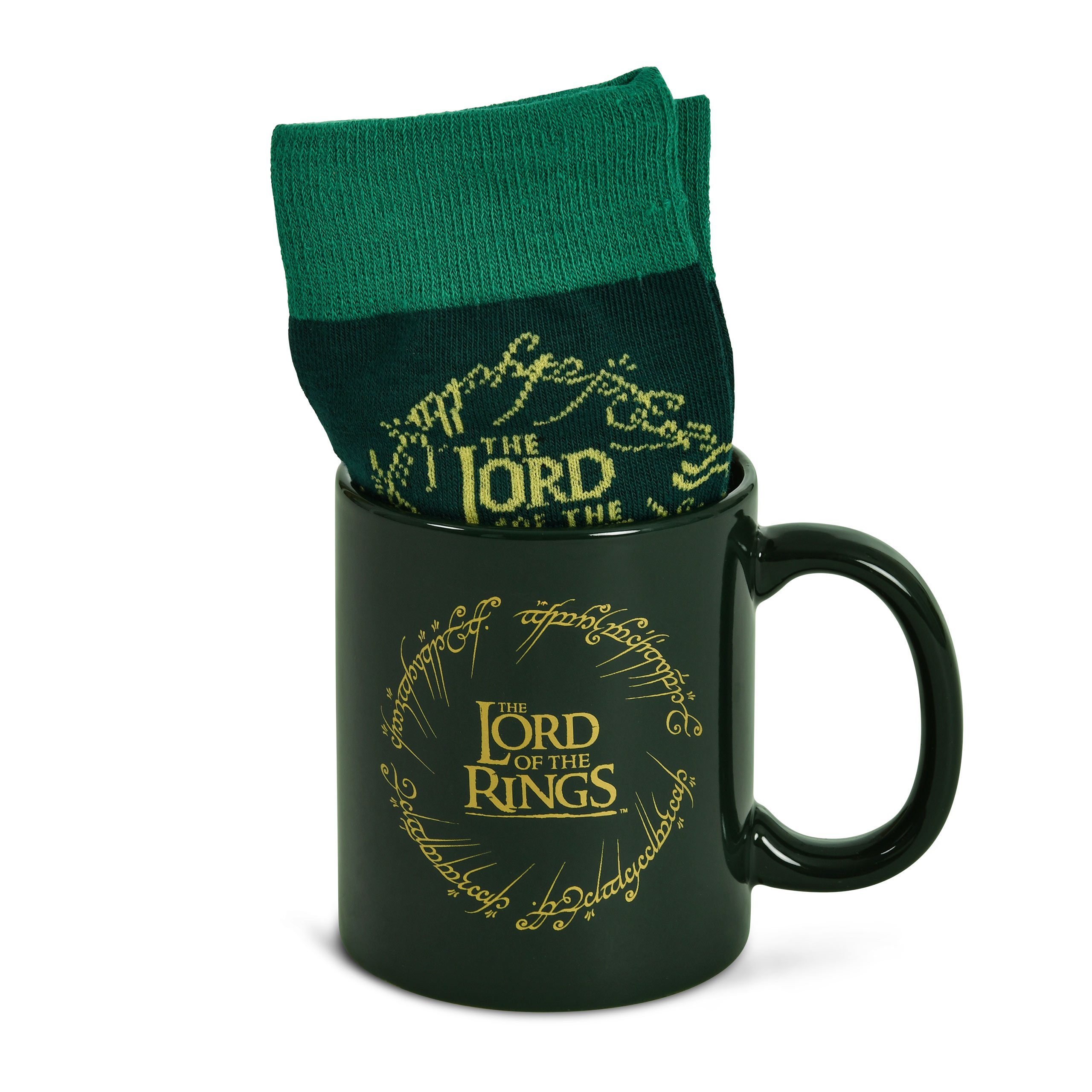 Herr der Ringe - Der Eine Ring Socken und Tasse