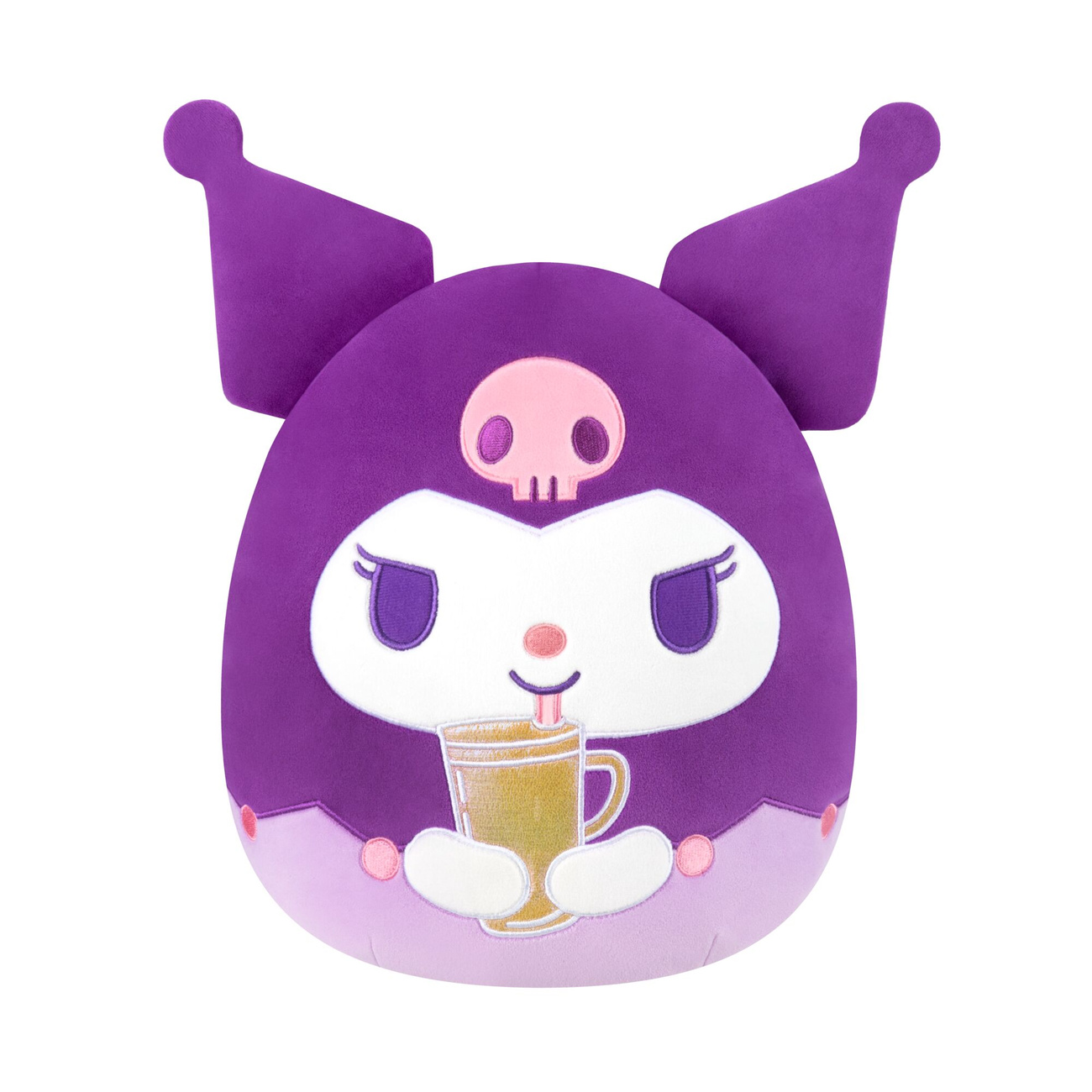Kuromi met beker Squishmallows knuffelfiguur - Hello Kitty