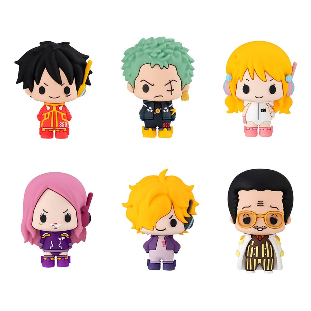 One Piece Chokorin Mascot Series figuras coleccionables pack de 6 Egghead Ver. 5 cm