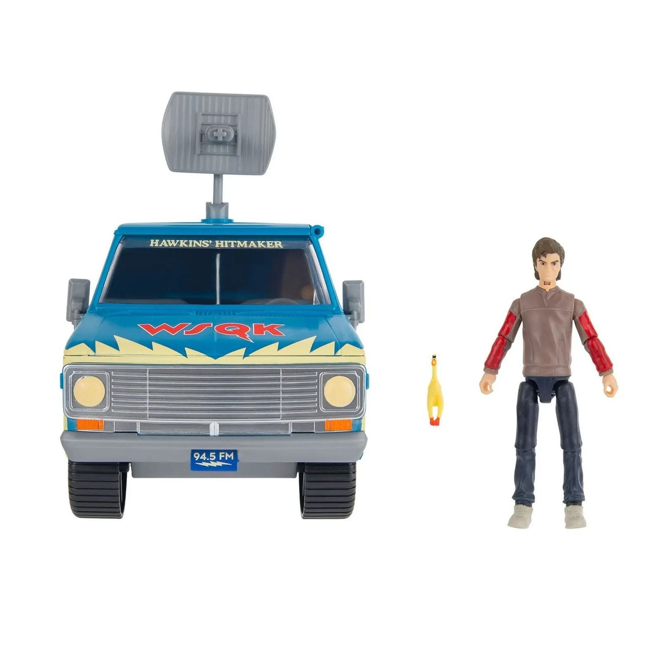 Stranger Things World Of Figure & Vehicle The Squawk Van Playset with Steve