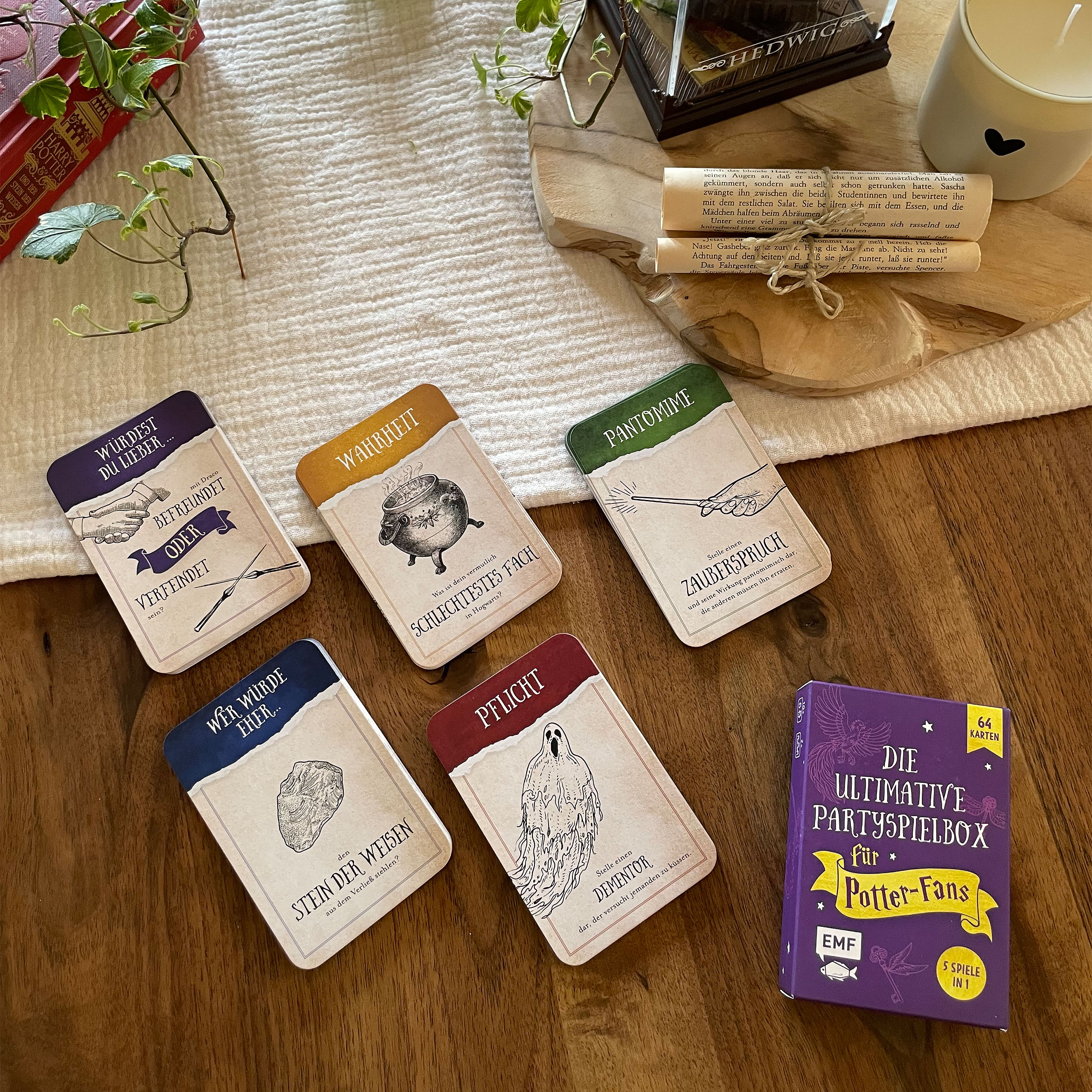 Die ultimative Partyspielbox für Harry Potter-Fans - Spielkarten