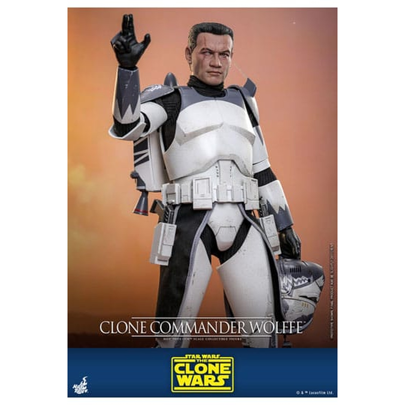 Star Wars: The Clone Wars - Clone Commander Wolffe Actionfigur 1:6