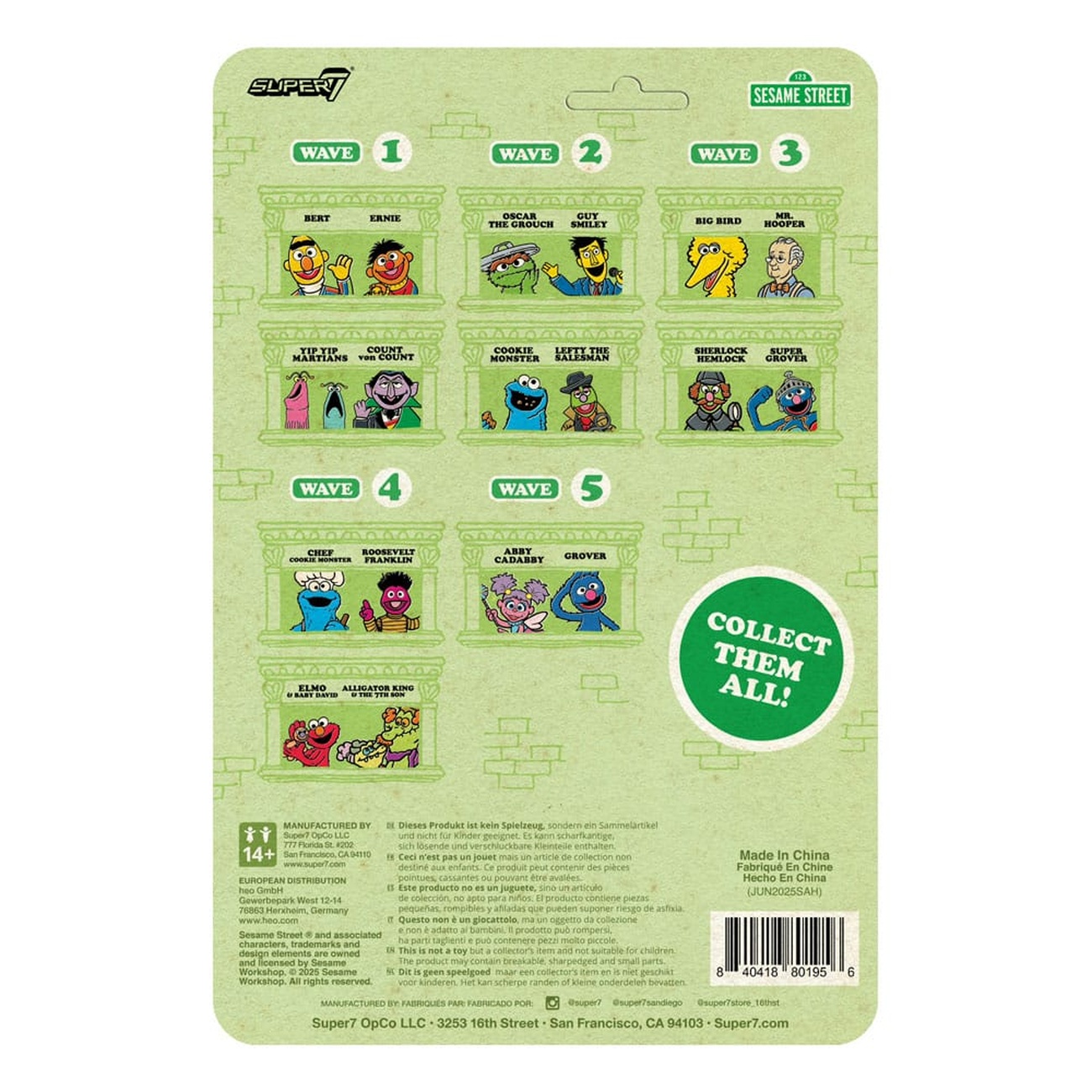 Sesame Street figurine articulée ReAction Wave 05 Abby Cadabby 10 cm