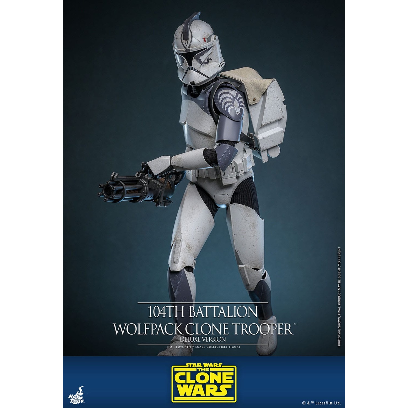 Star Wars: The Clone Wars - 104th Battalion Wolfpack Clone Trooper 1:6 Scale Action Figure