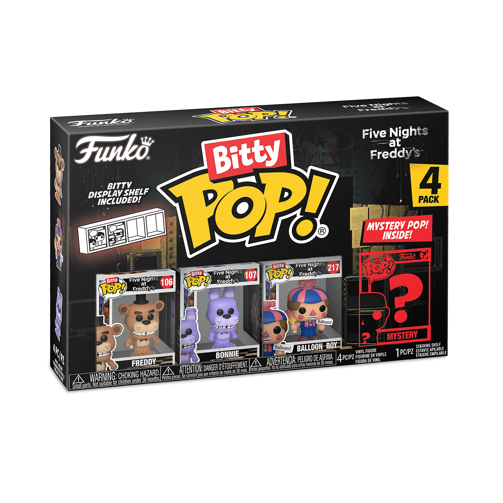 Five Nights at Freddy's - Funko Bitty Pop 4-delige figuurtjes set serie 3