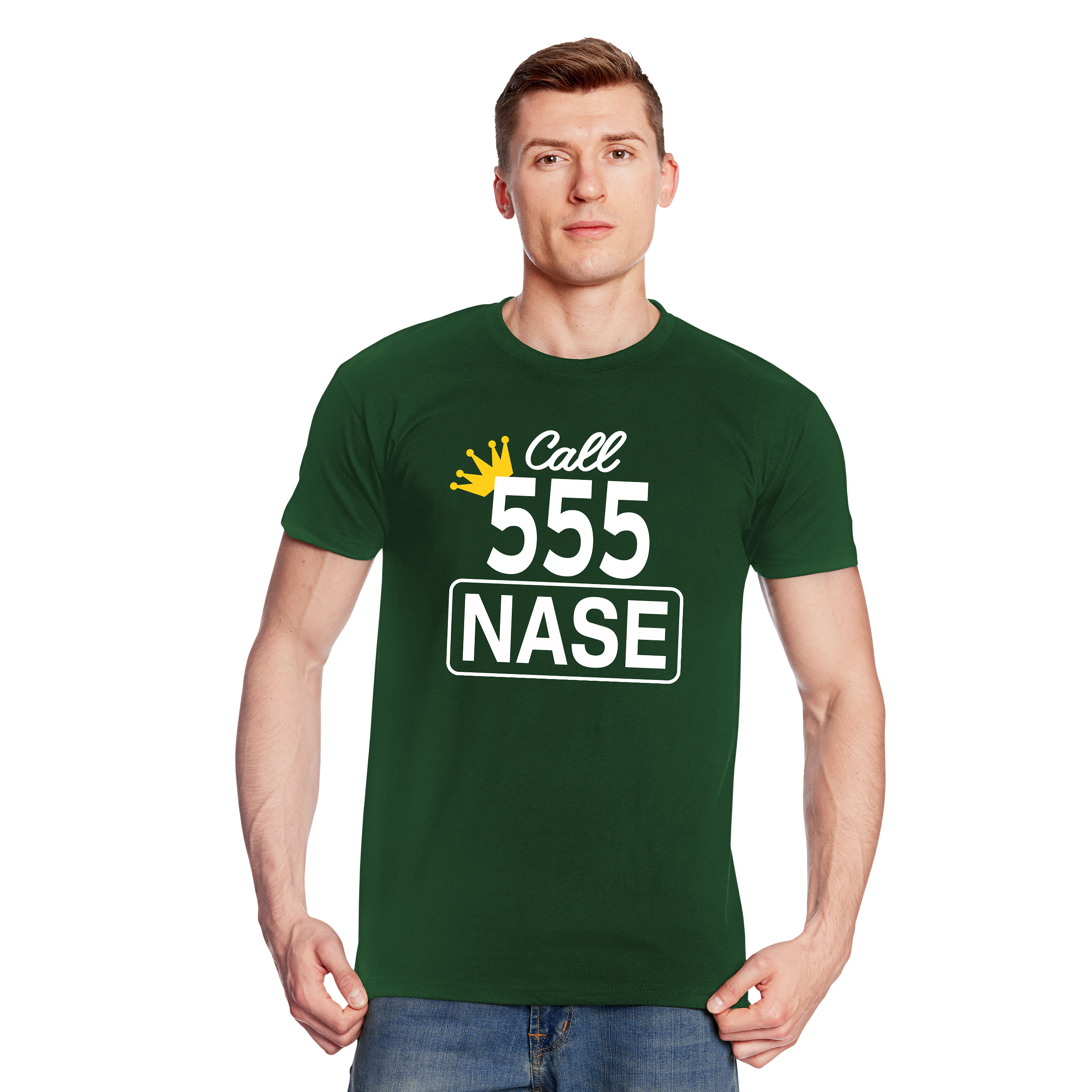 Call 555 Nose T-Shirt for King of Queens Fans green