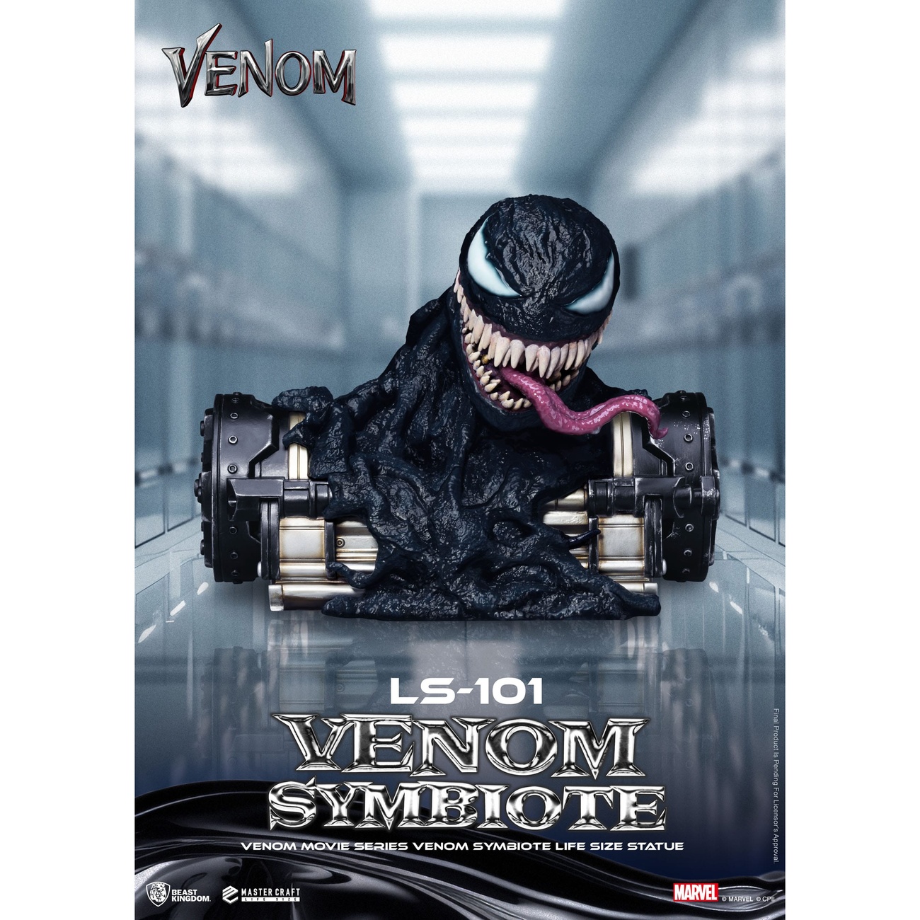 Venom Movie Series – Estatua Venom Symbiote a tamaño real 24 cm