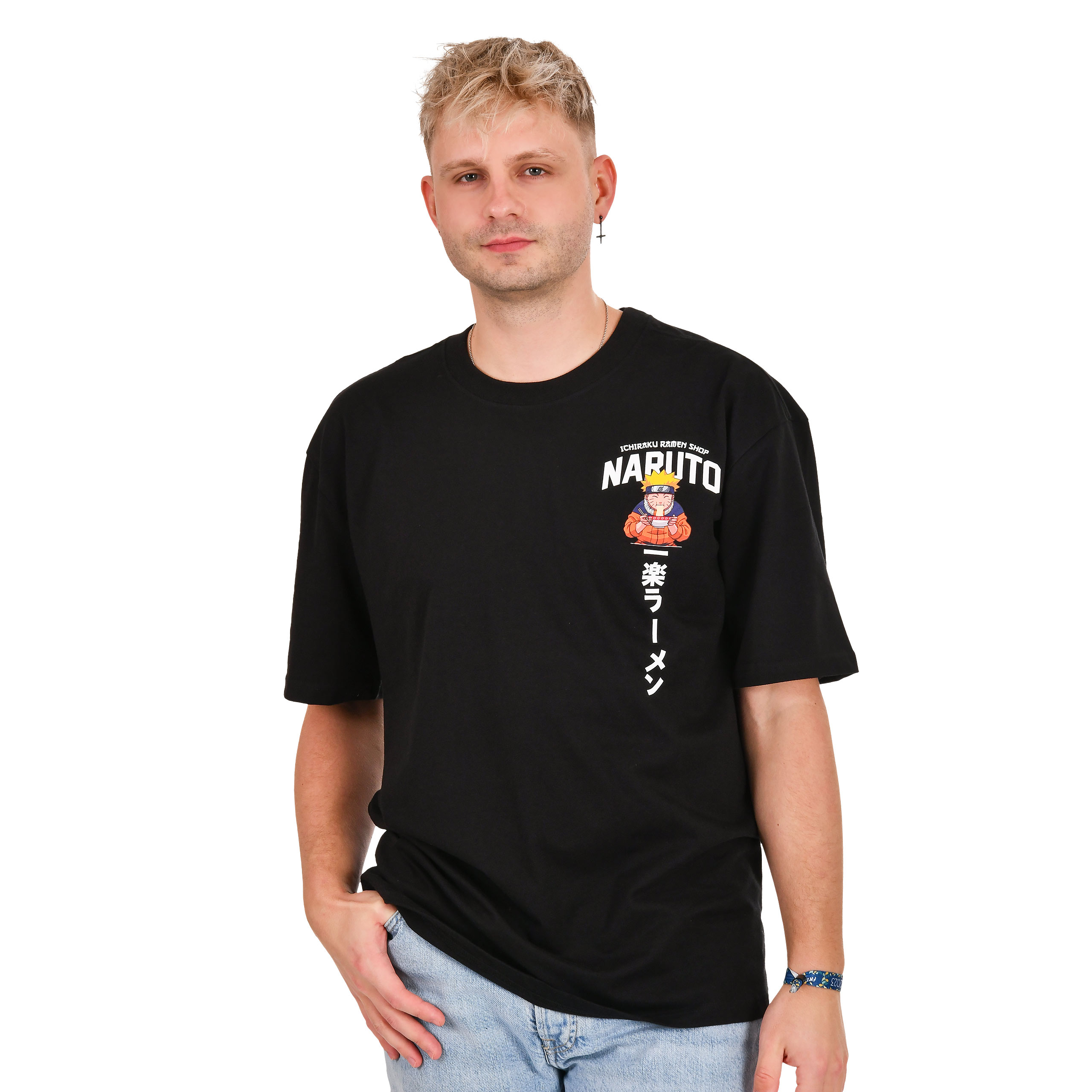 Naruto - Ichiraku Ramen T-shirt surdimensionné noir