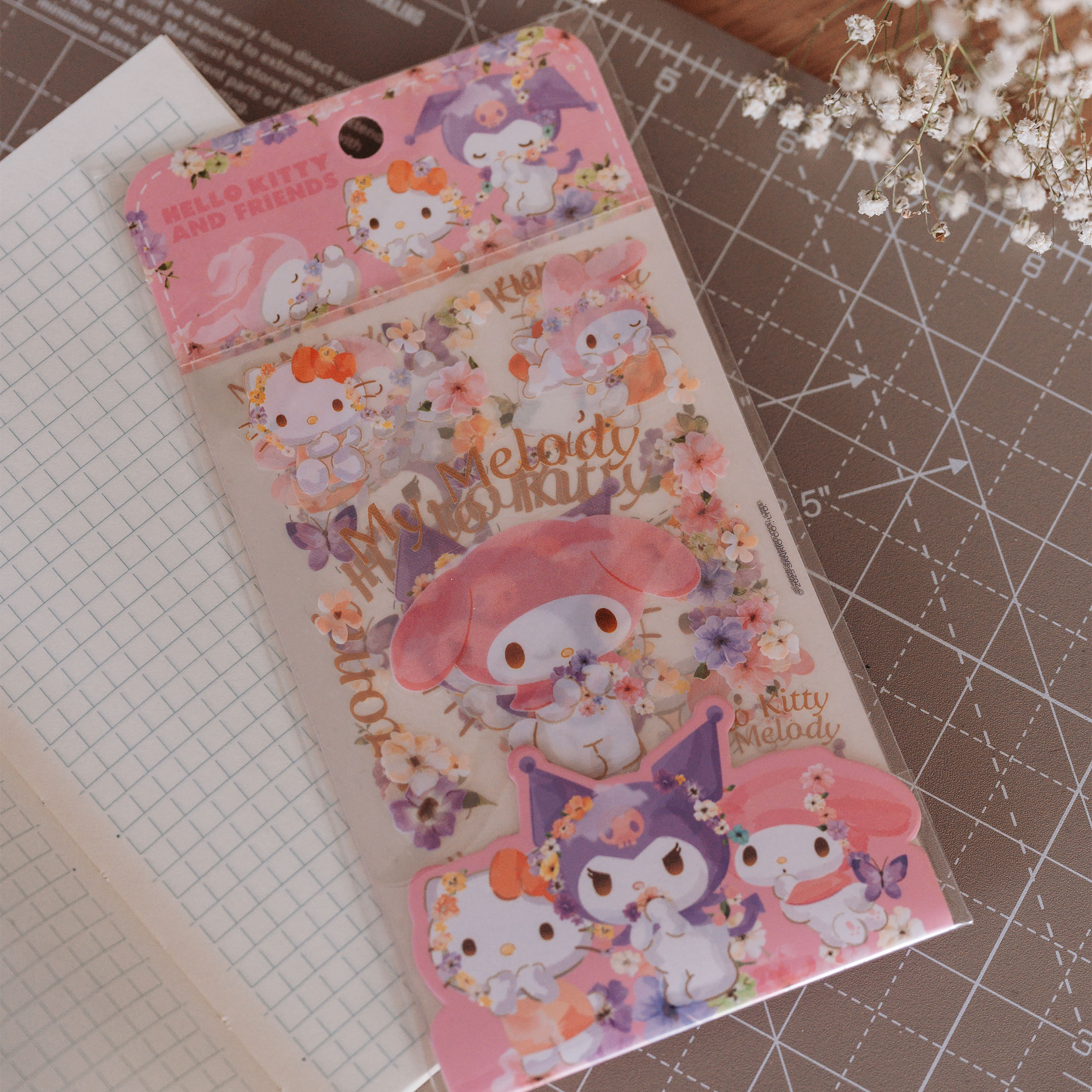 Hello Kitty & Friends Sticker Set Pastel Vivid