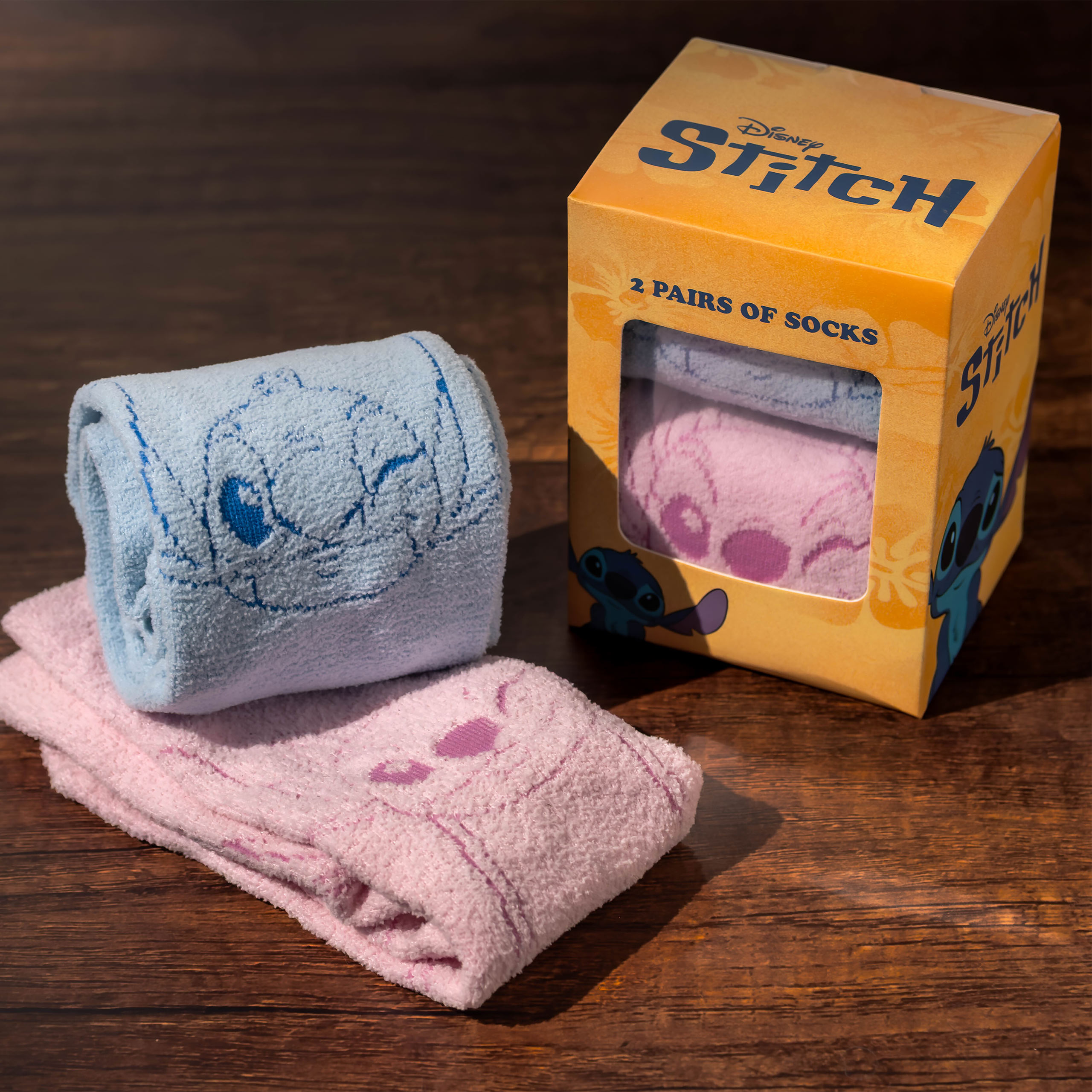 Stitch och Angel strumpor 2-pack i presentask - Lilo & Stitch