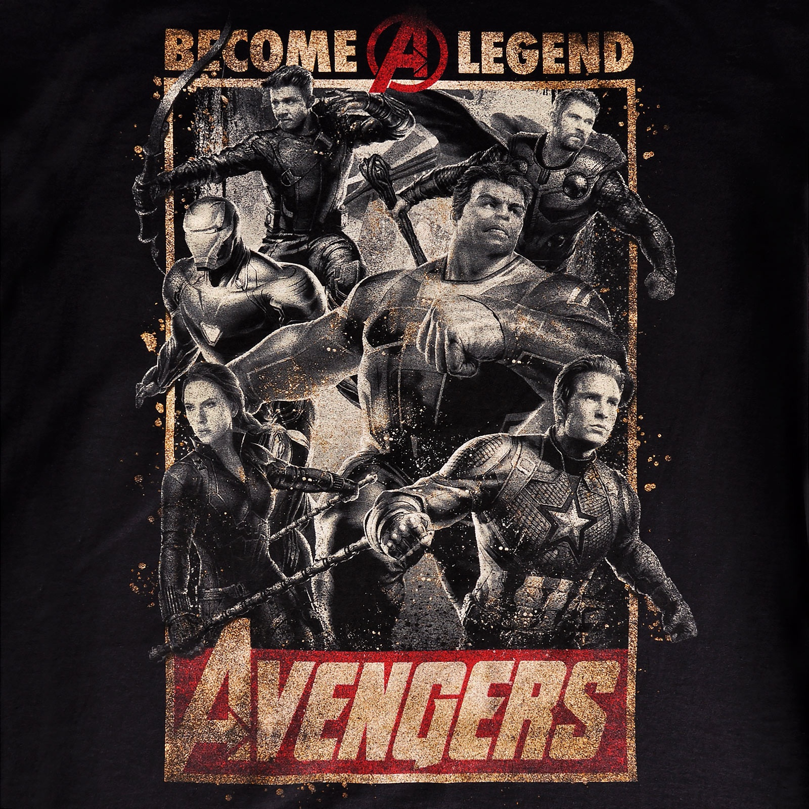 Avengers - Become A Legend Poster T-Shirt zwart