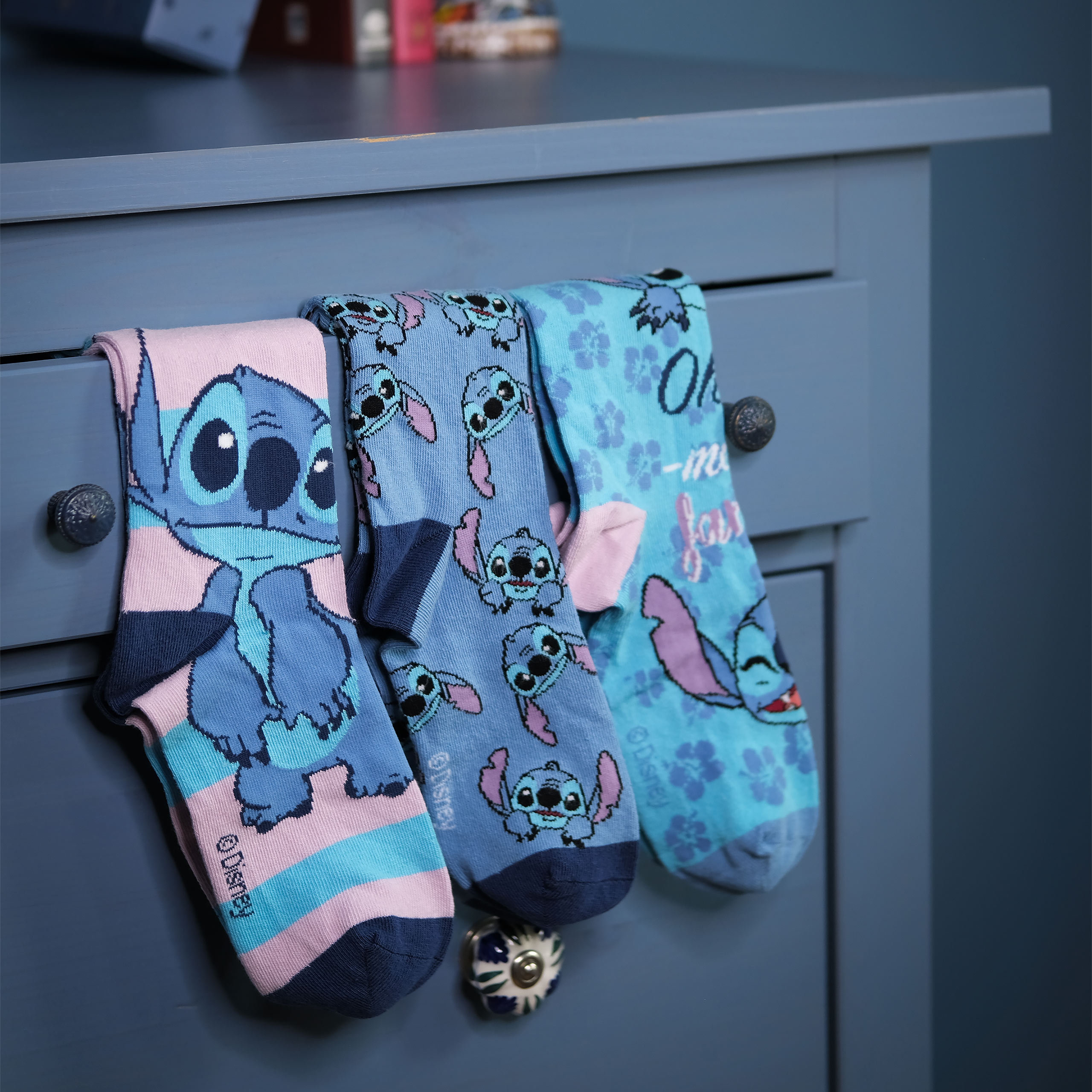 Lilo & Stitch - Ensemble de 3 chaussettes Ohana