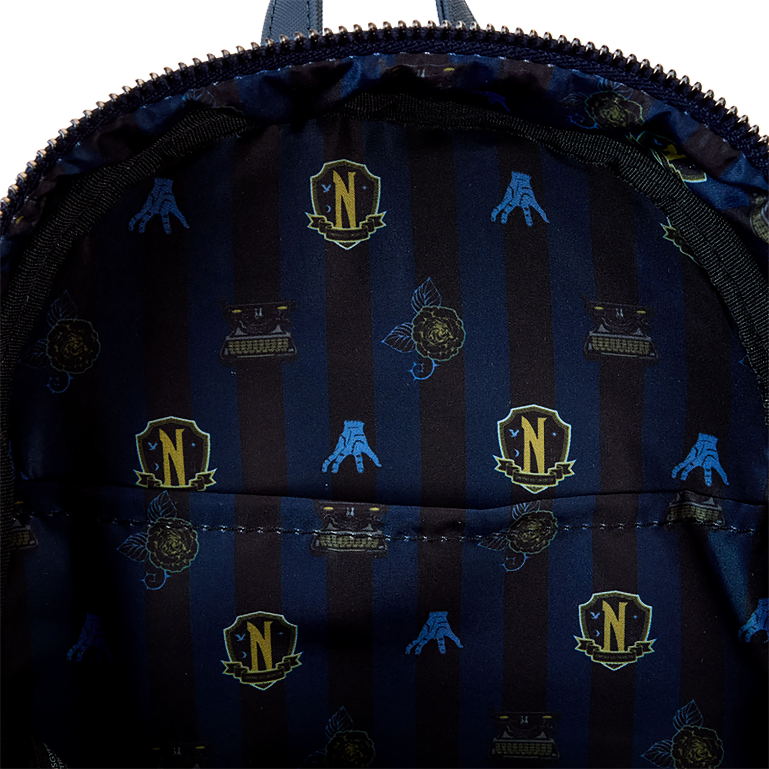 Wednesday - Nevermore Academy Mochila Mini Brillante en la Oscuridad