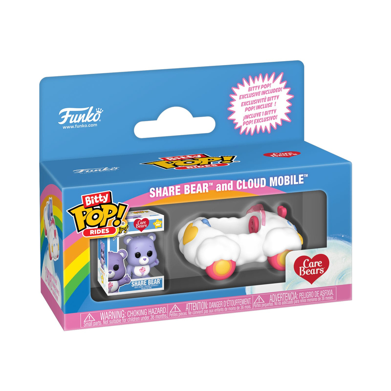 Los Osos Amorosos Bitty POP! Rides figura de vinilo Share Bear