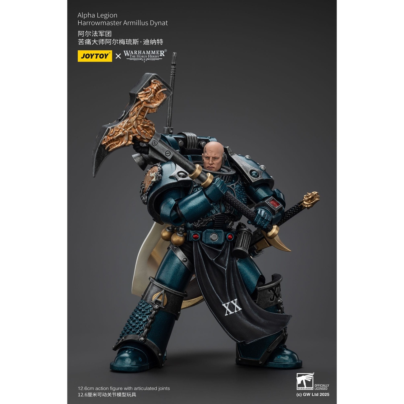 Warhammer The Horus Heresy Action Figure Alpha Legion Harrowmaster Armillus Dynat 20 cm