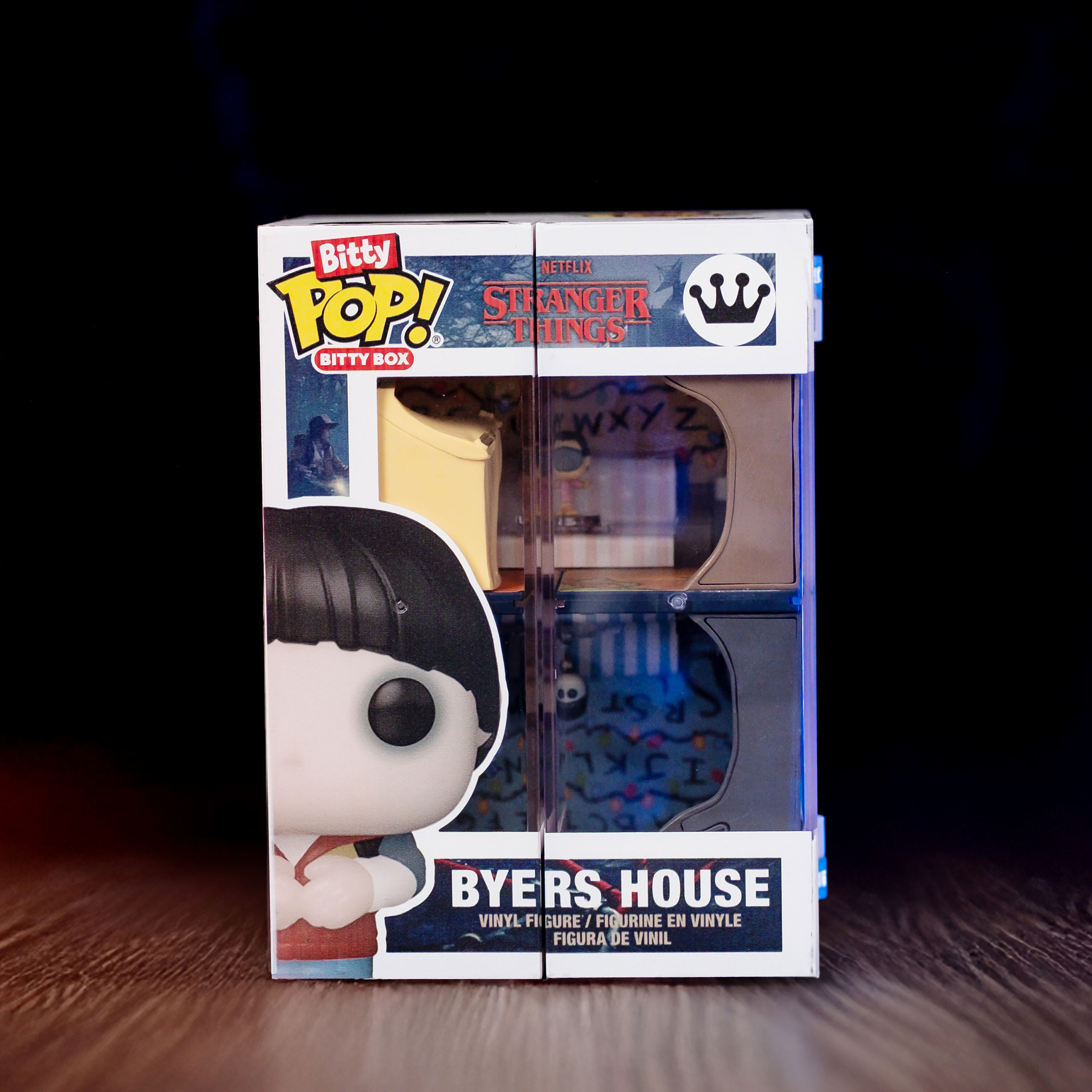 Stranger Things - Expositor Funko Bitty Pop Casa de los Byers con 2 Figuras