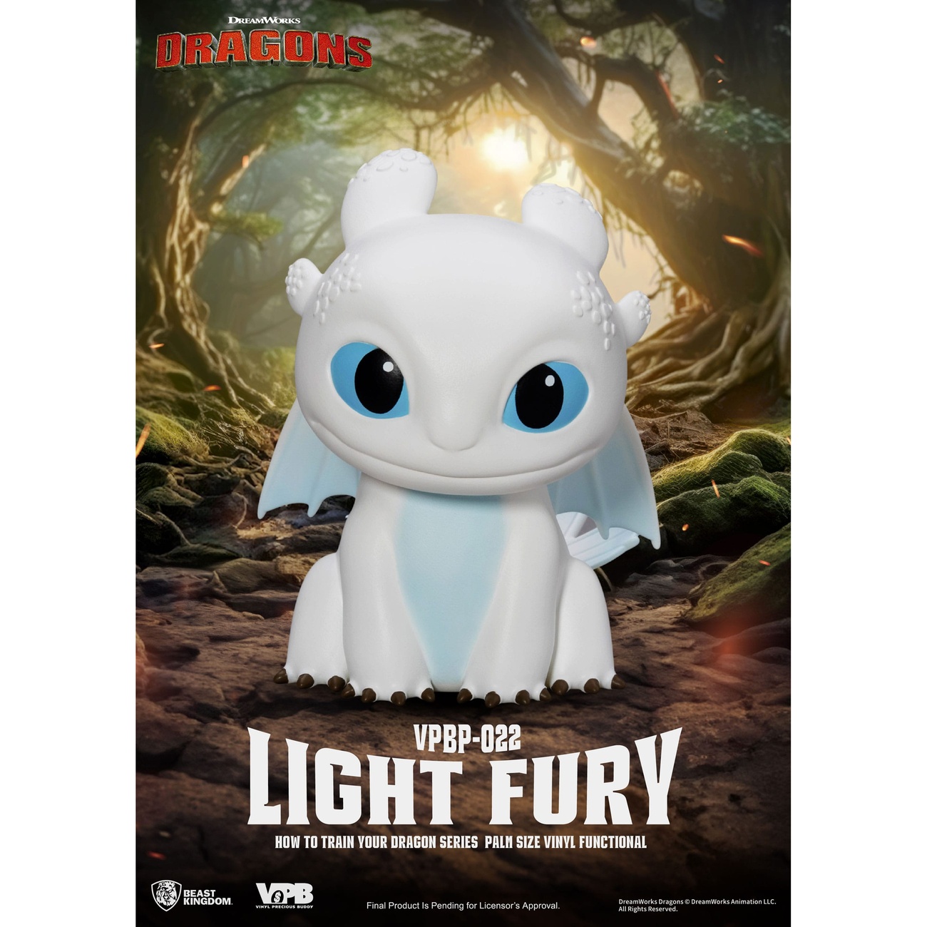 How to Train Your Dragon Piggy Vinyl Spaarpot Light Fury 12 cm