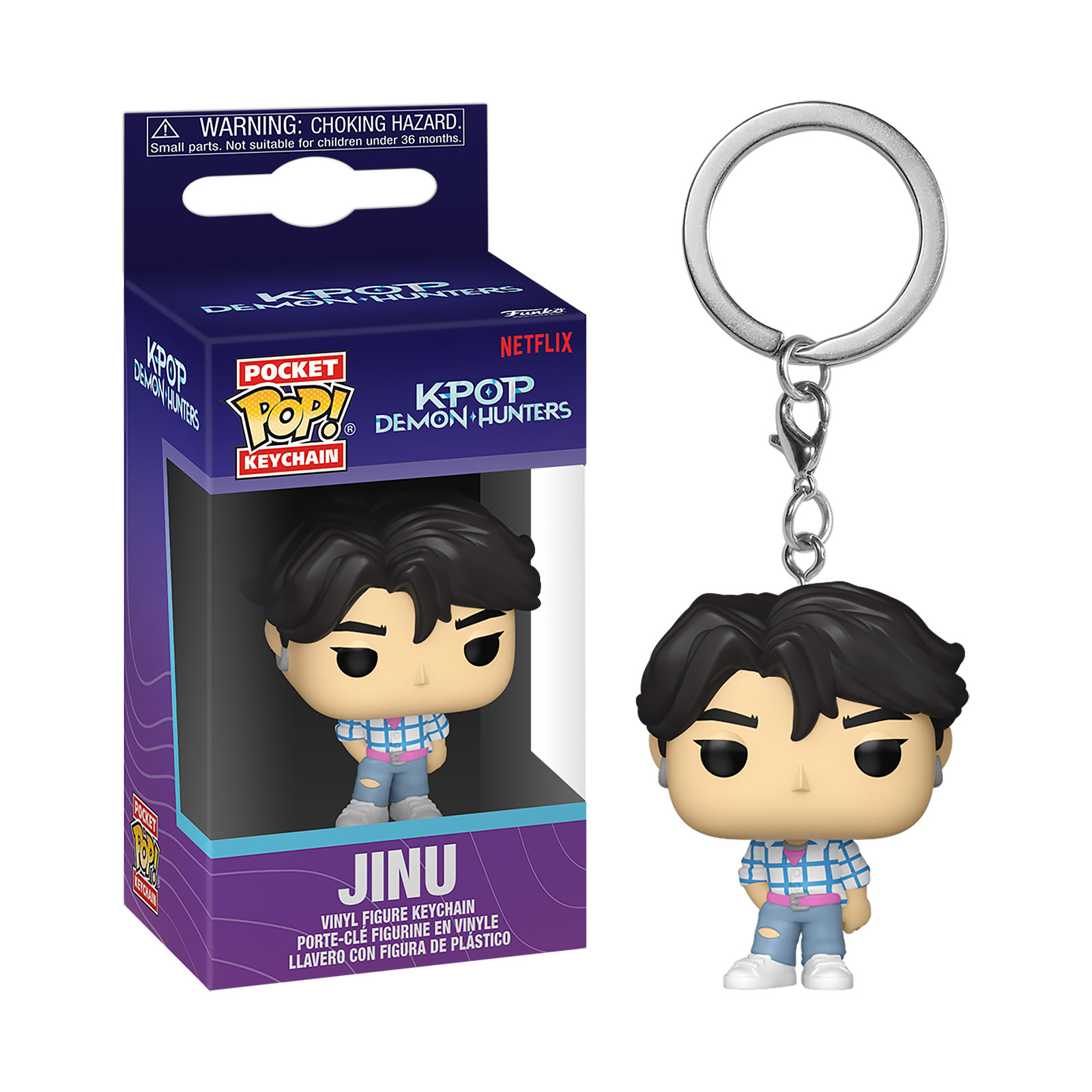 KPop Demon Hunters - Jinu Funko Pop Keychain