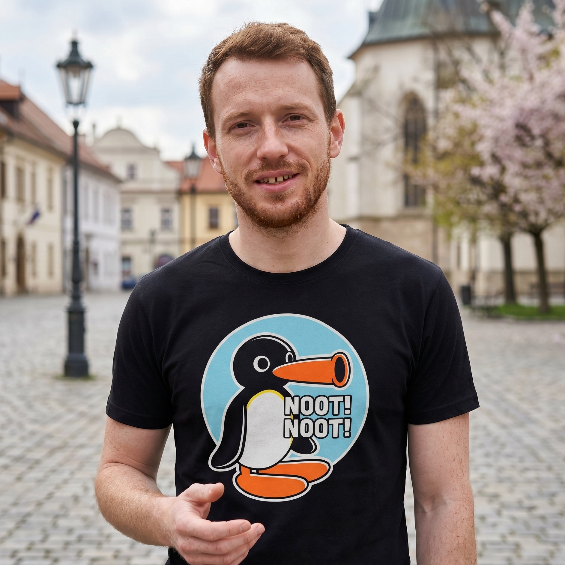 Noot Noot T-Shirt for Pingu Fans black