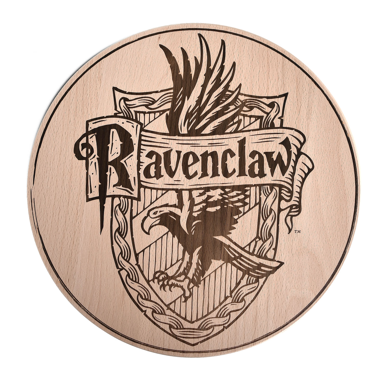 Harry Potter - Ravenclaw Wappen Schneidebrett Buche