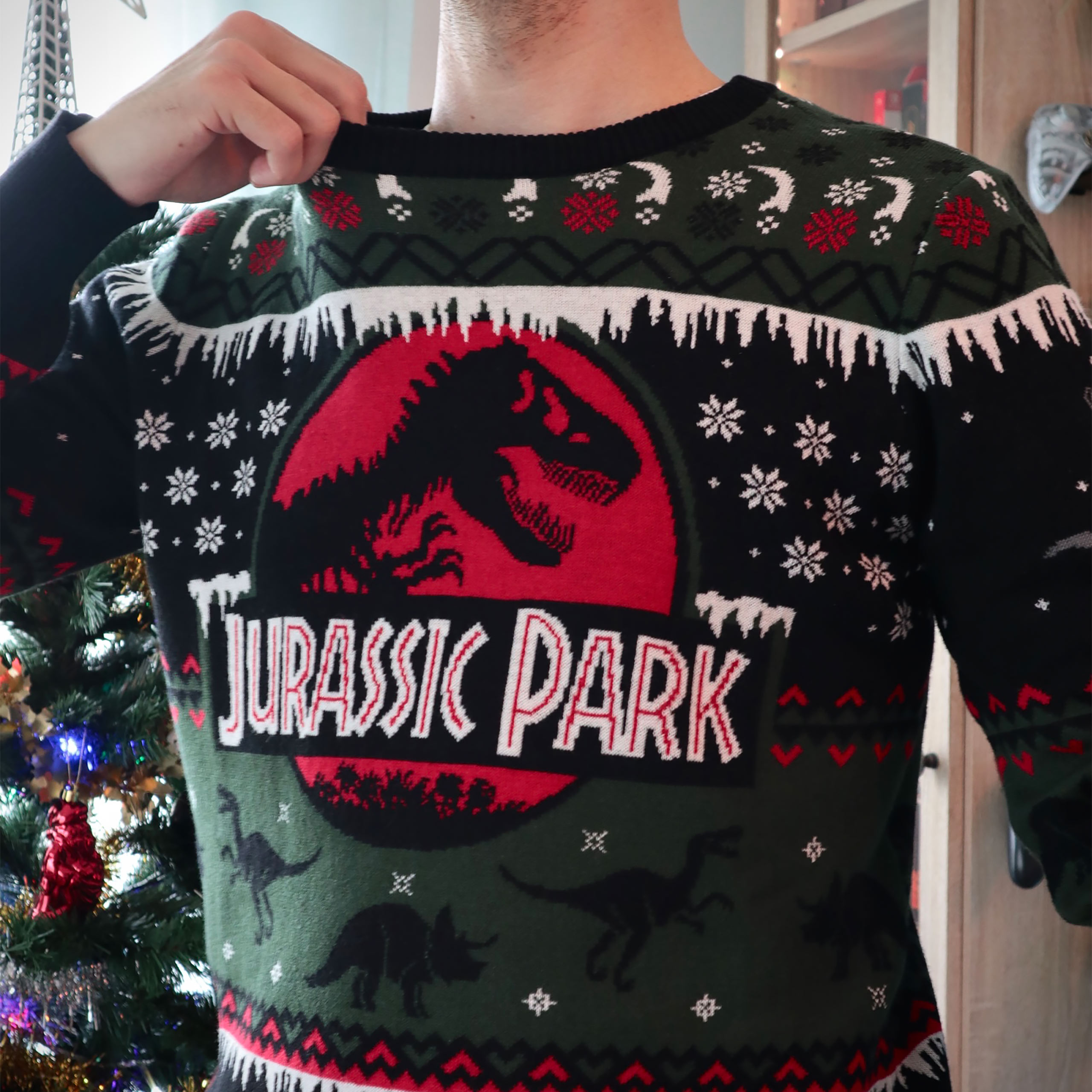 Jurassic Park - Jersey de Punto con Logo