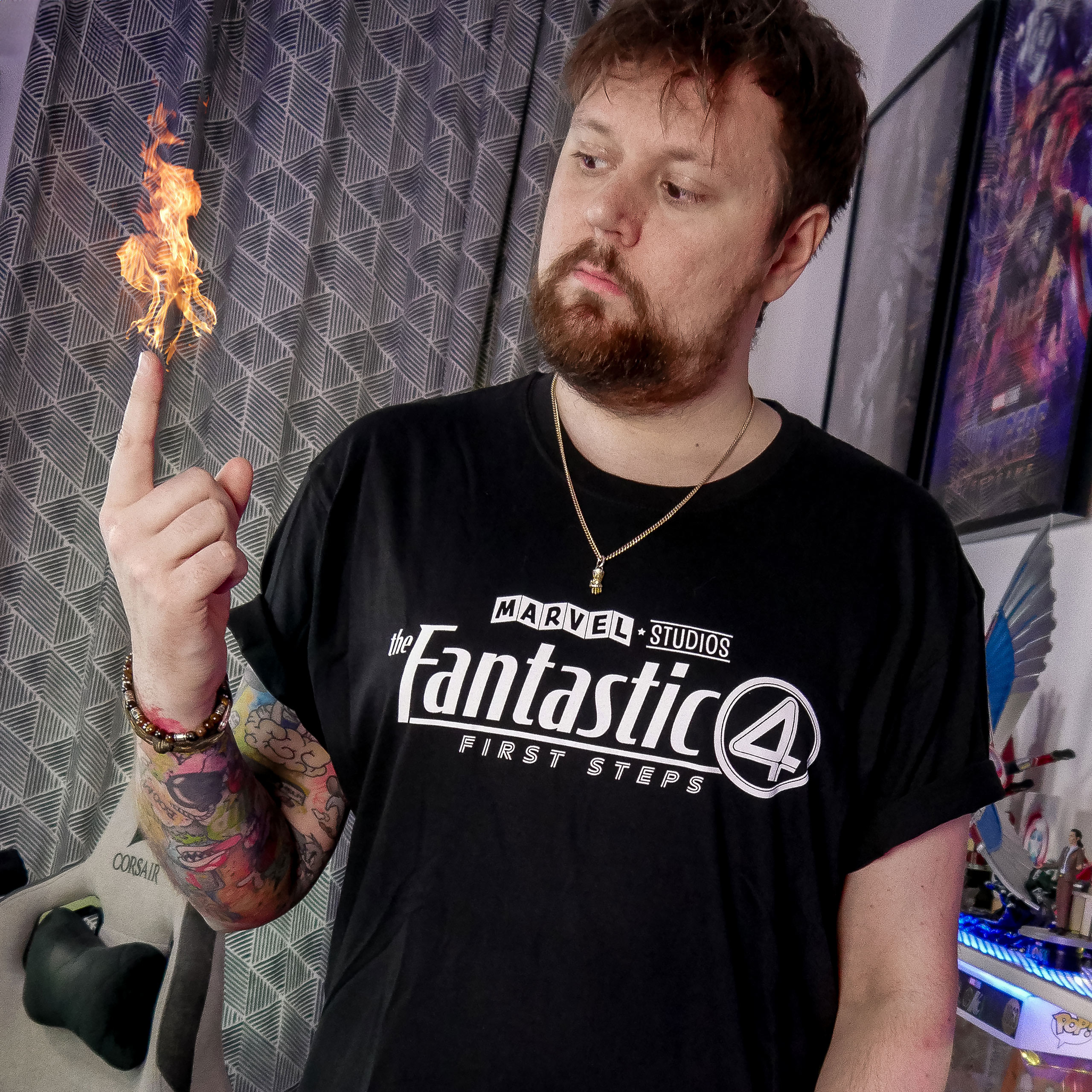 Fantastic Four - Logo T-Shirt schwarz