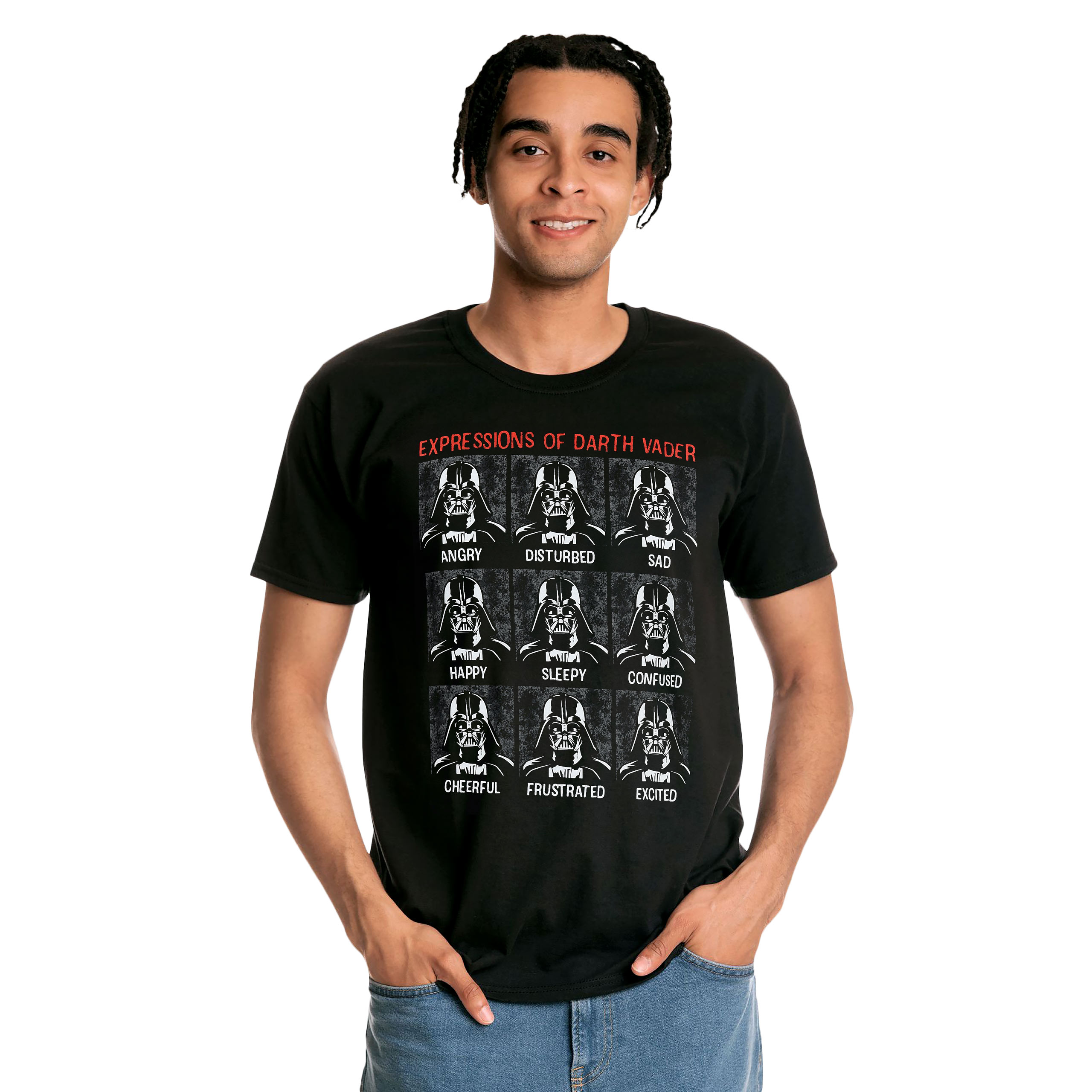 Star Wars - Vader Expressions svart T-shirt