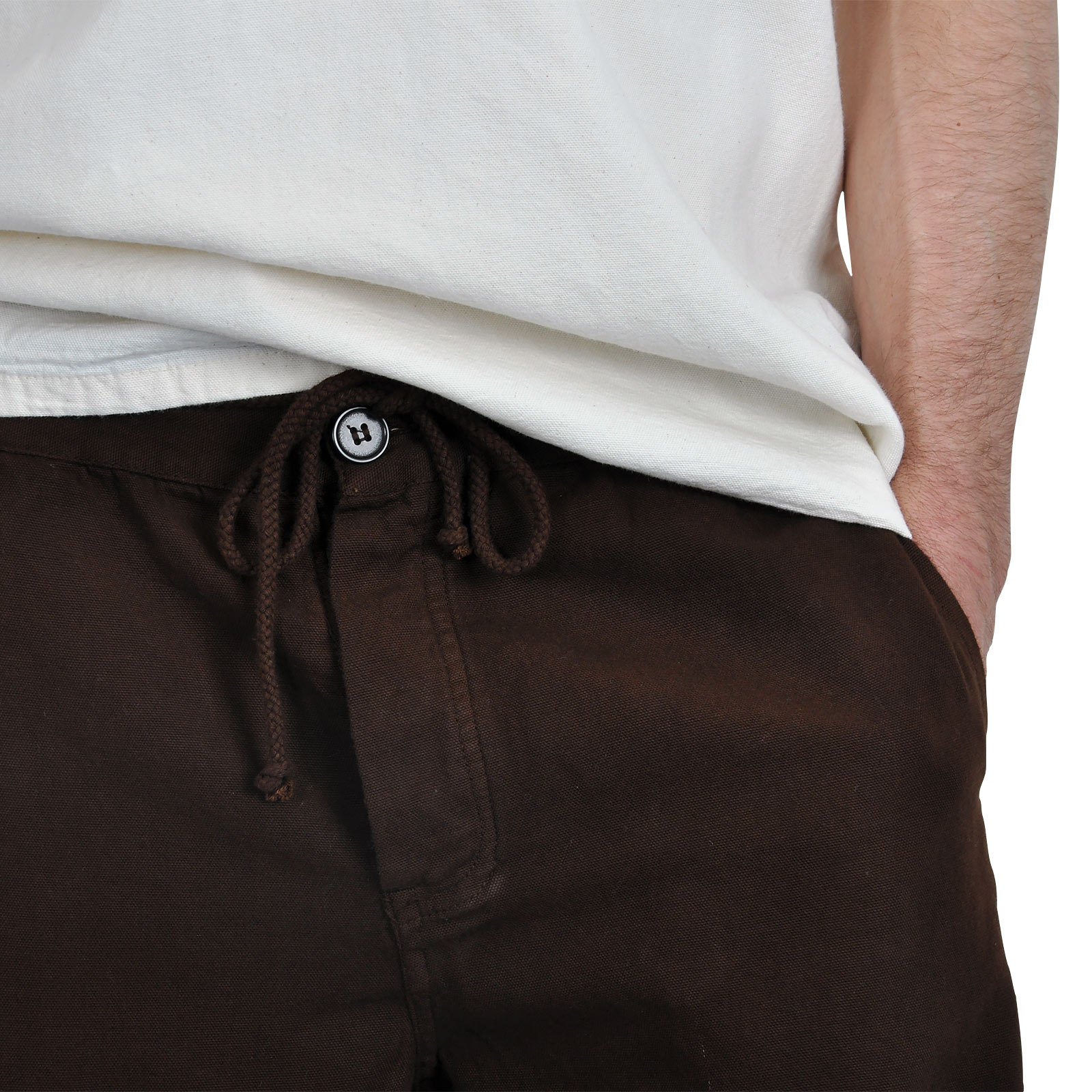 Pantalon médiéval à genoux avec laçage marron