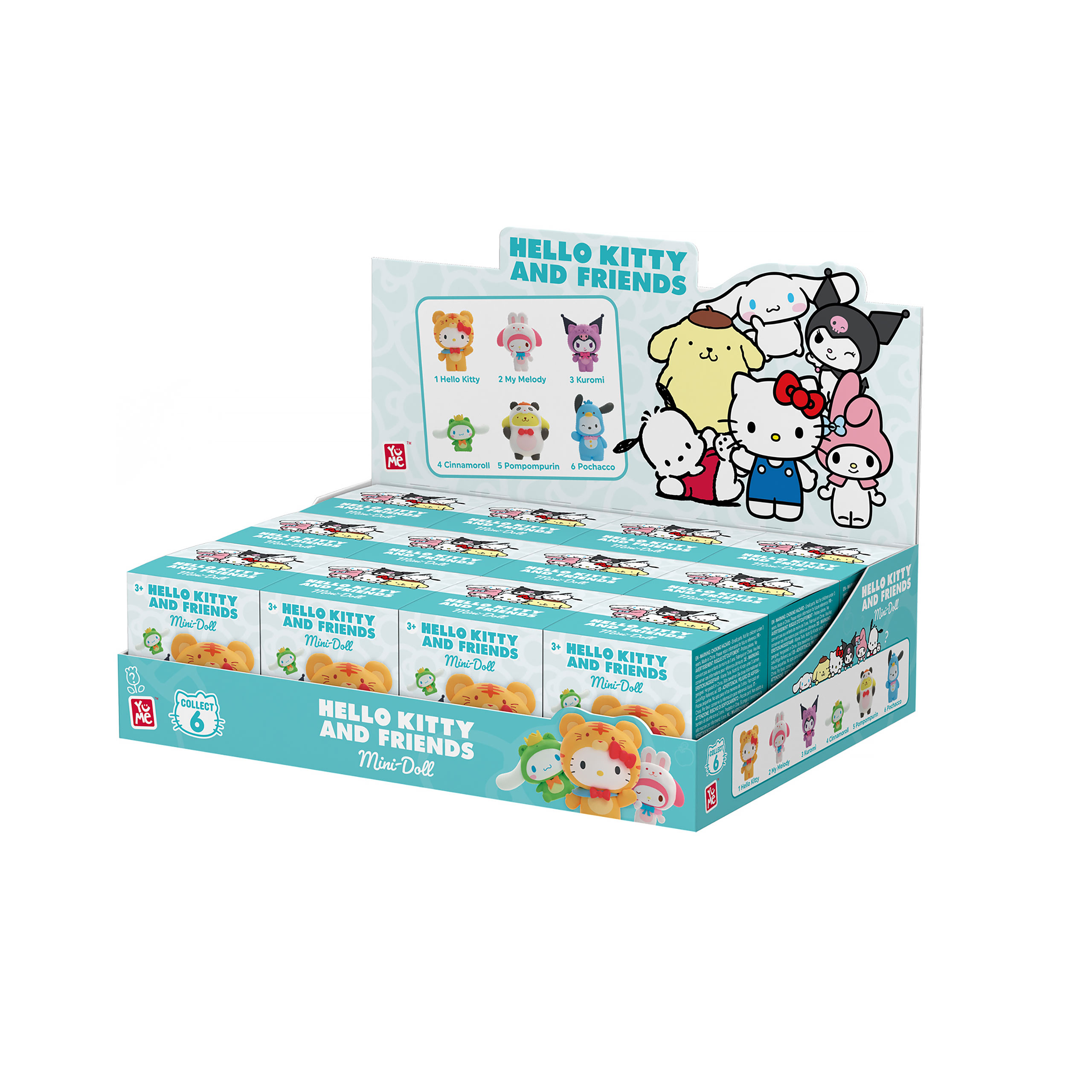 Hello Kitty & Friends – Mini-docka Forest Friends Series Mysteryfigur Display