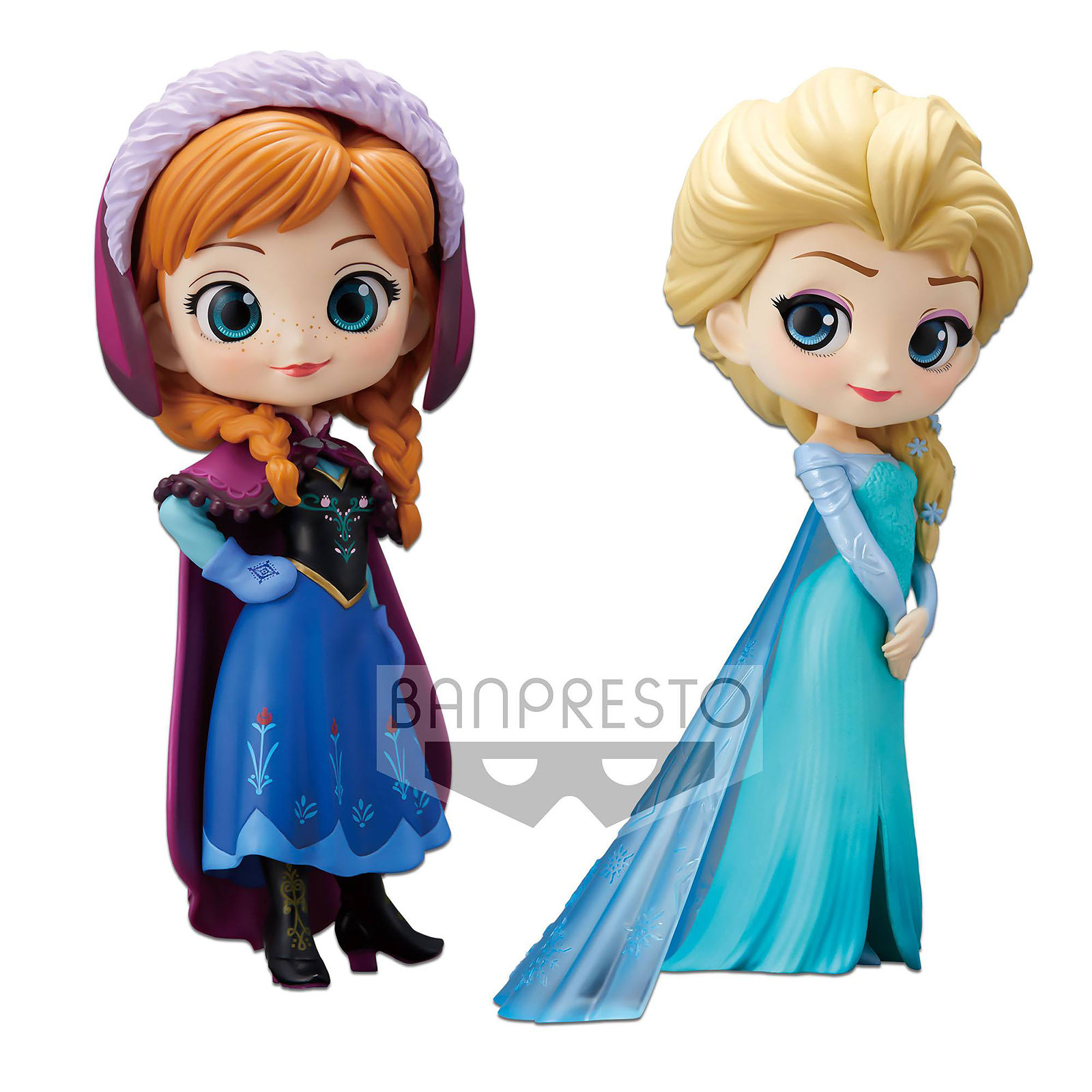 Frozen - Anna & Elsa Q Posket Figuren Set