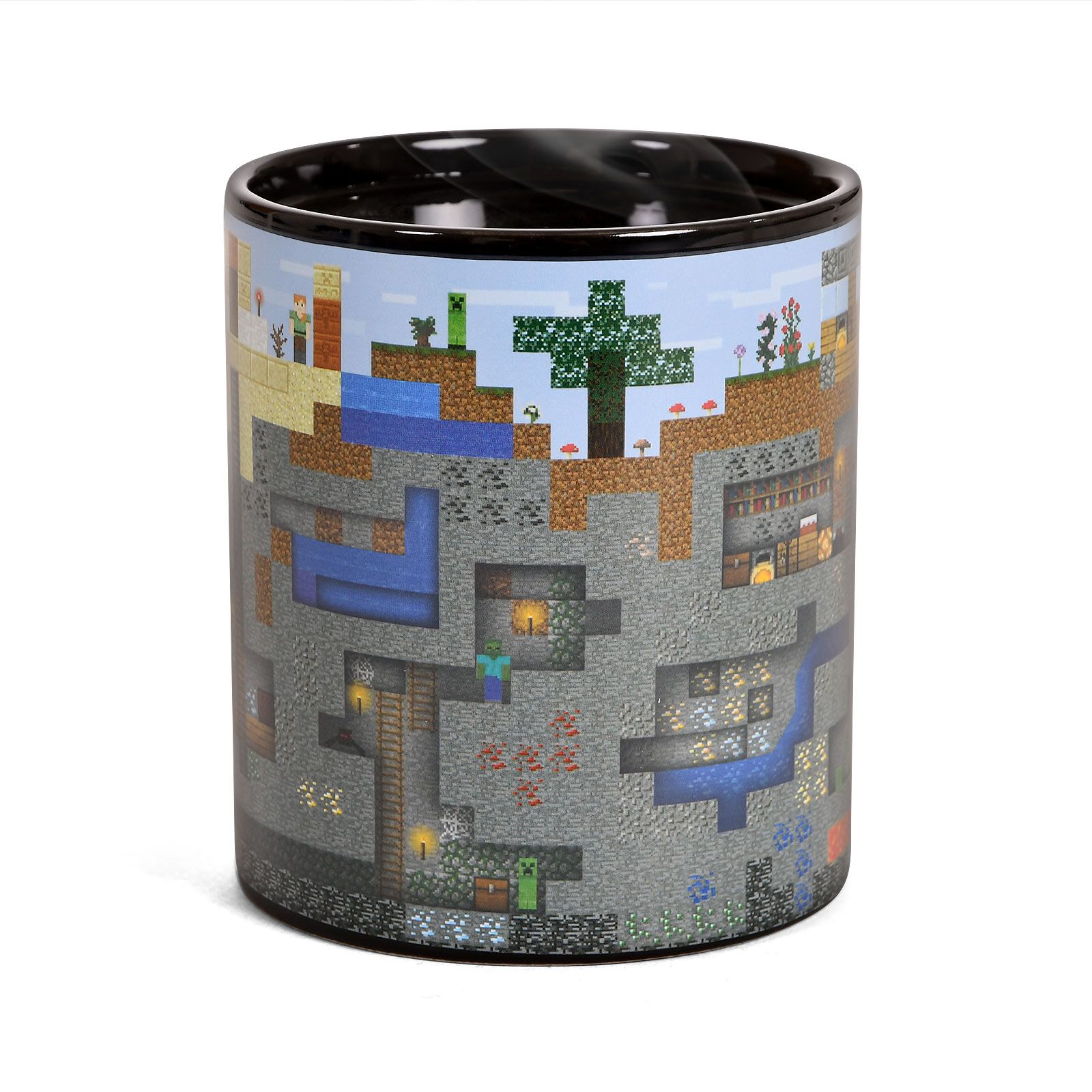 Minecraft - Pixel World Thermo Effect Mug | Elbenwald