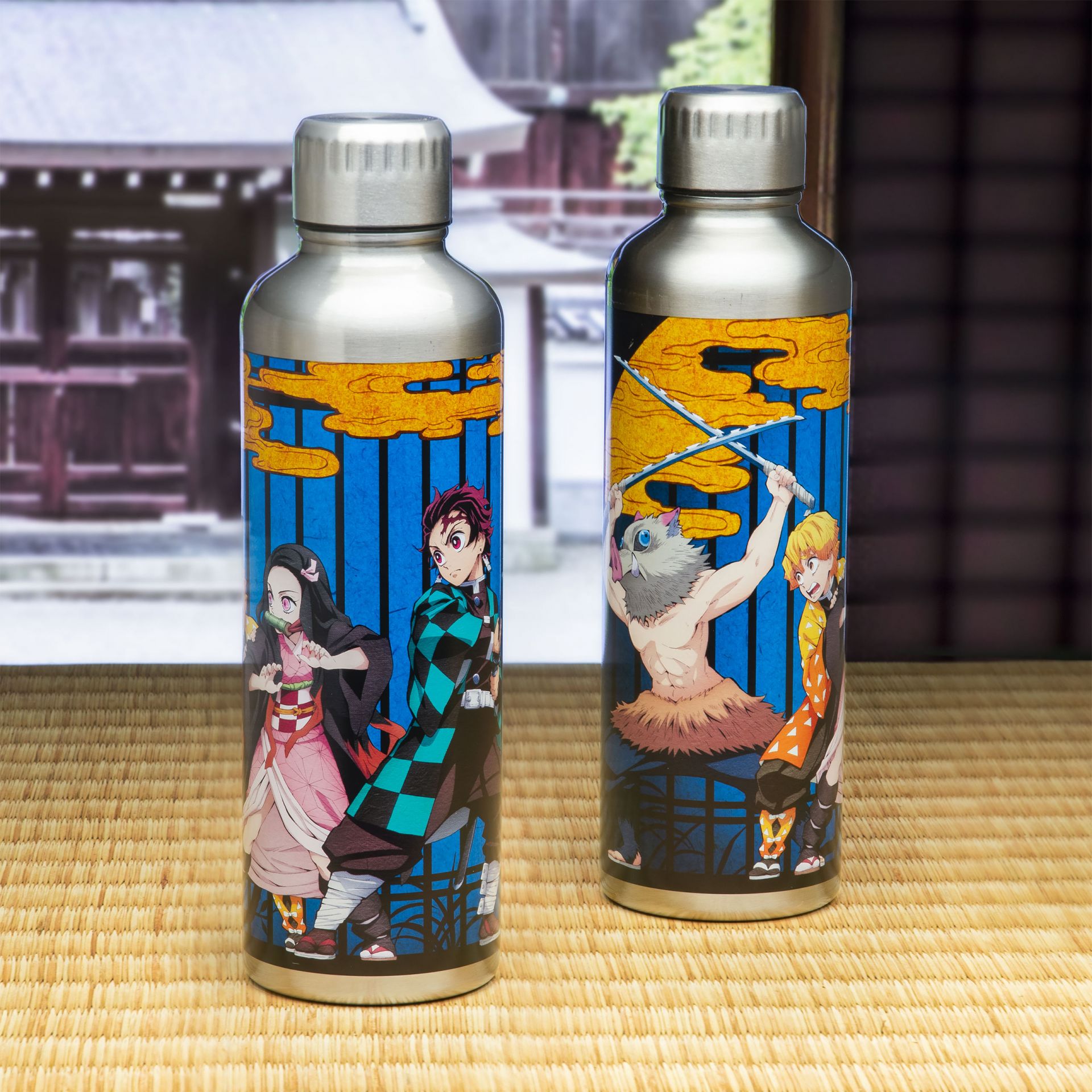 Demon Slayer Tanjiro Stainless Steel Water Bottle 500ml main image 1