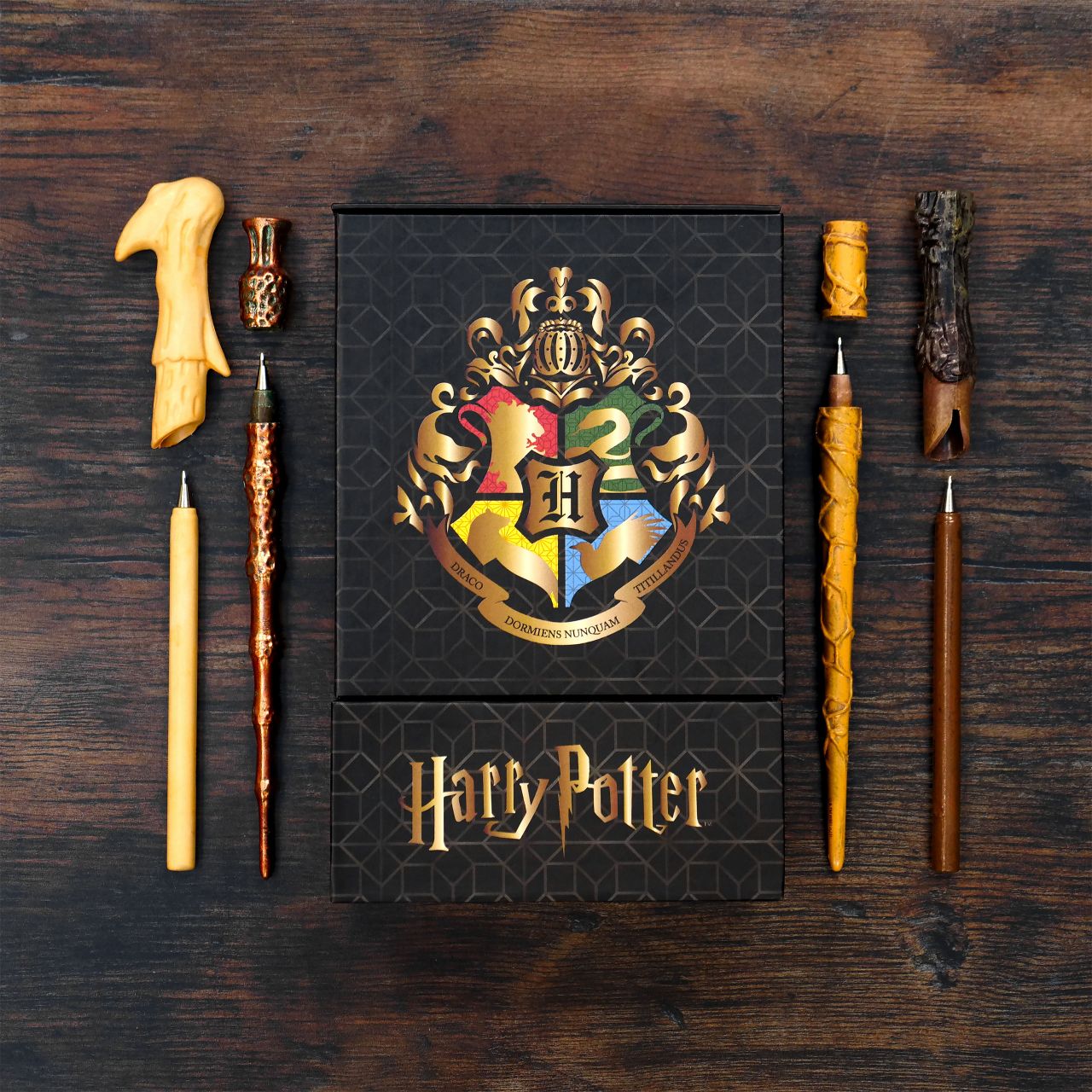 Harry Potter Zauberstab-Stifte 3er Set – Mit Charakter-Designs
