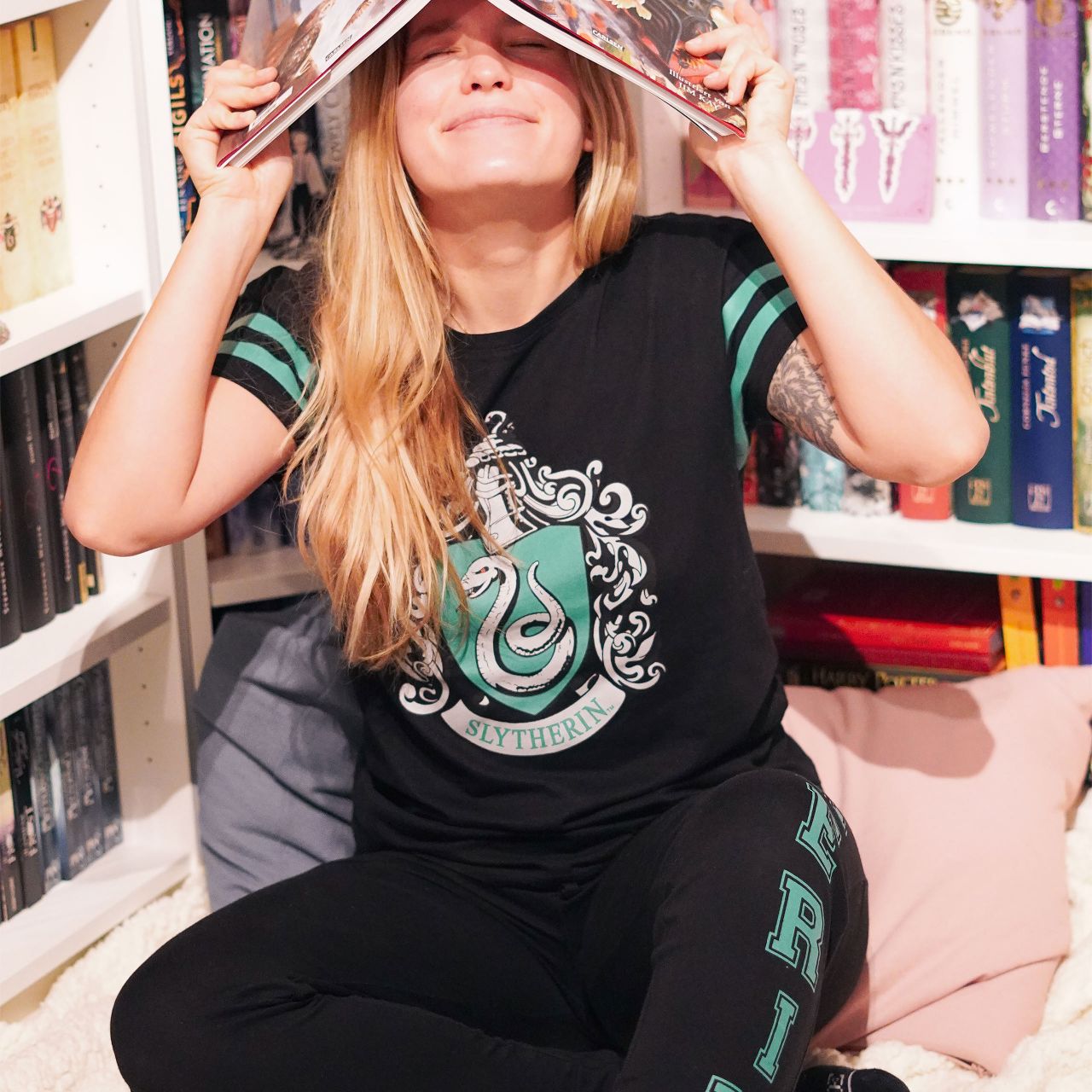 Set di pajama Slytherin Crest Jogger di Harry Potter Juniors (3XL