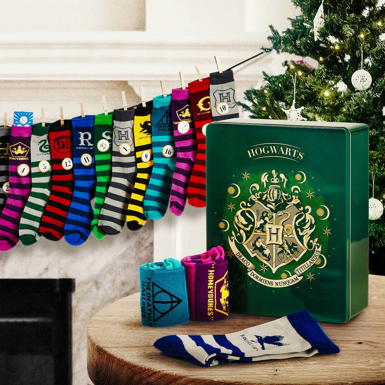 Harry Potter Socks Advent Calendar for Filling Elbenwald